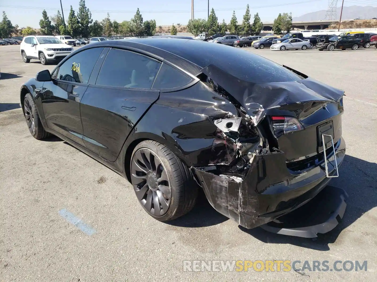 3 Photograph of a damaged car 5YJ3E1EC5MF078322 TESLA MODEL 3 2021