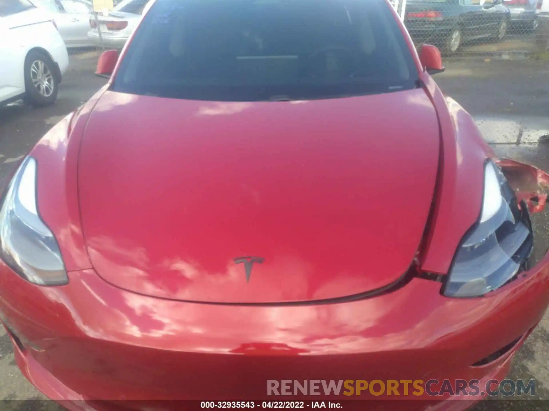 10 Photograph of a damaged car 5YJ3E1EC5MF947940 TESLA MODEL 3 2021