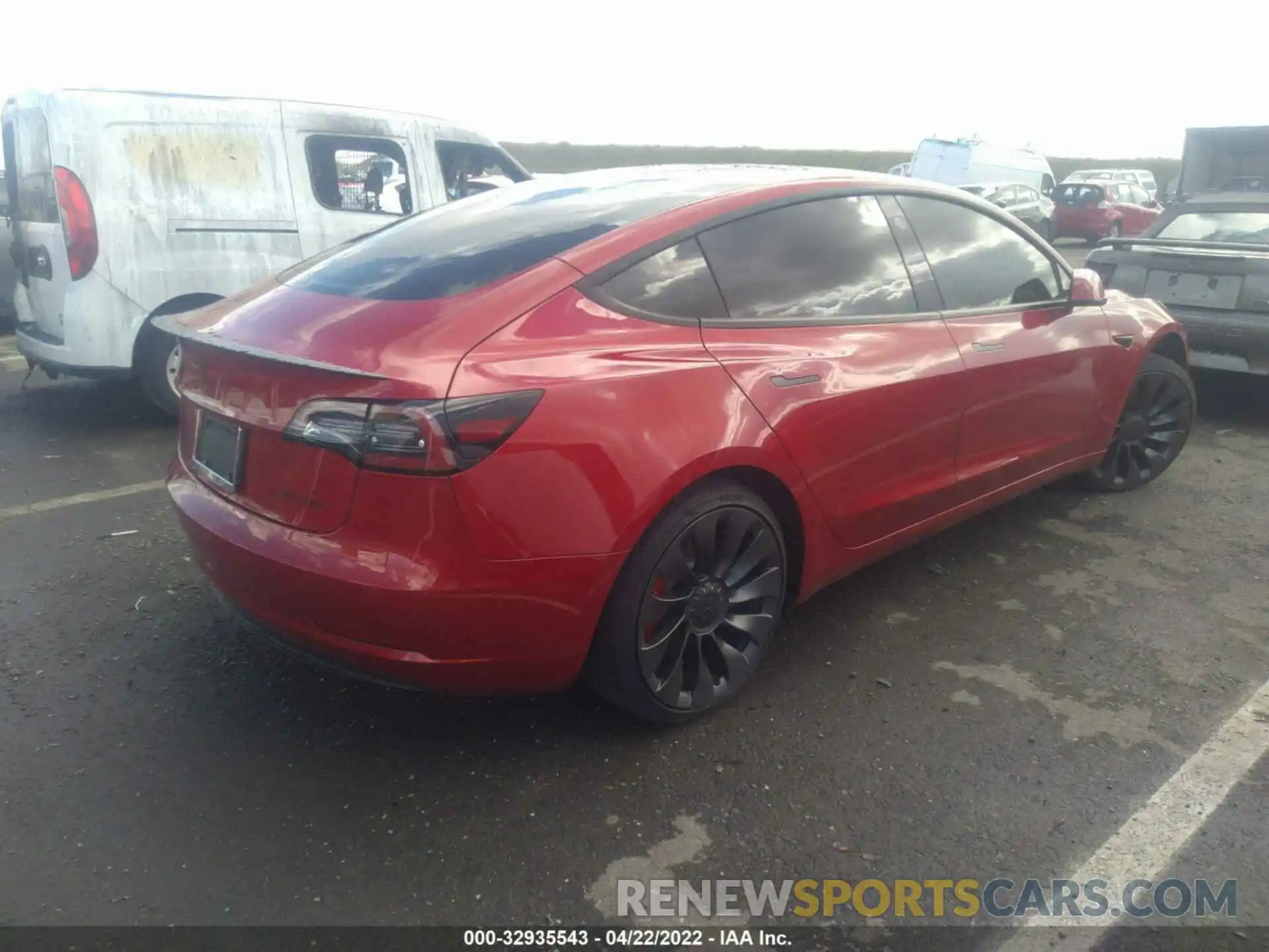 4 Фотография поврежденного автомобиля 5YJ3E1EC5MF947940 TESLA MODEL 3 2021