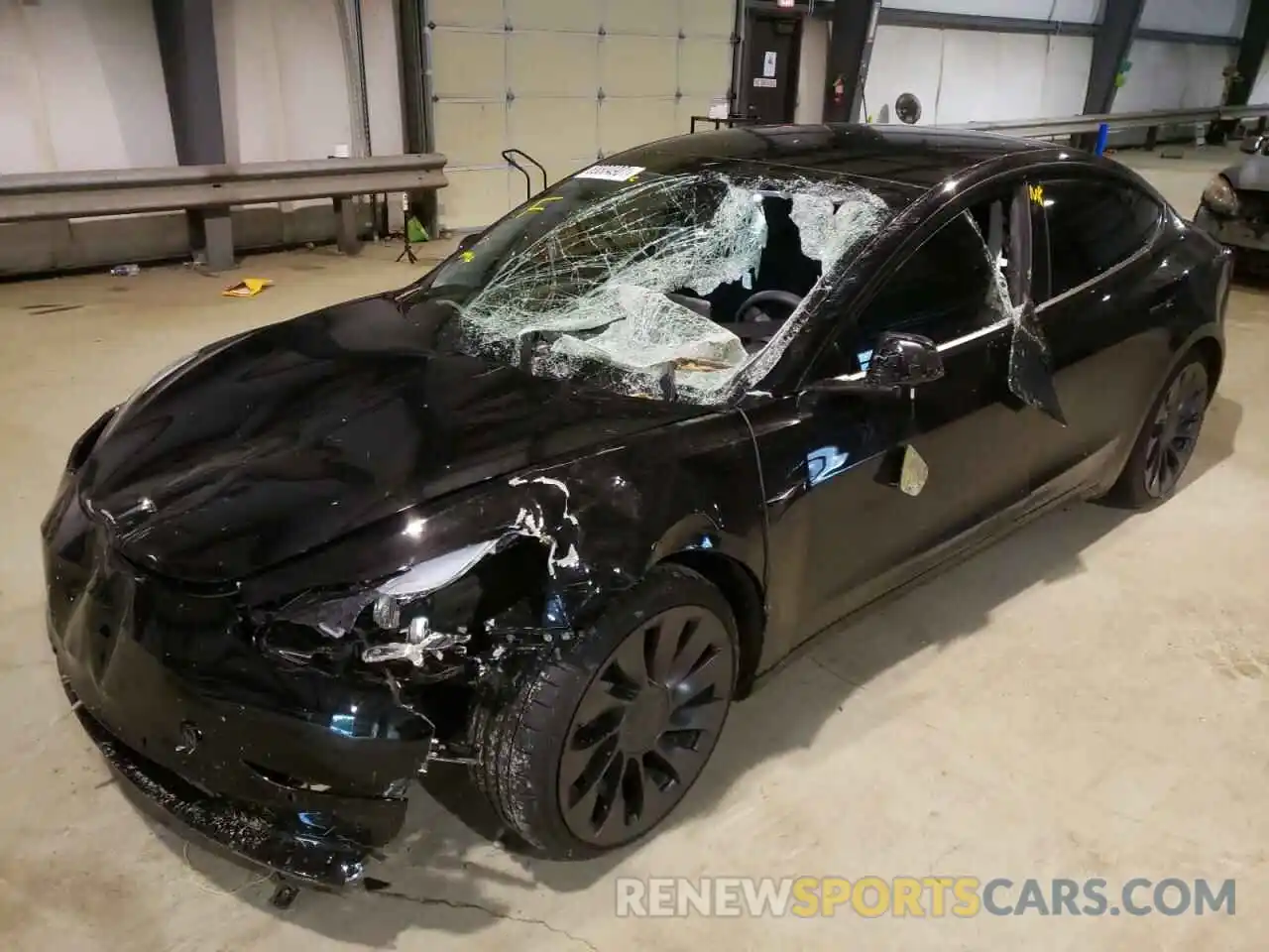 2 Photograph of a damaged car 5YJ3E1EC6MF001619 TESLA MODEL 3 2021