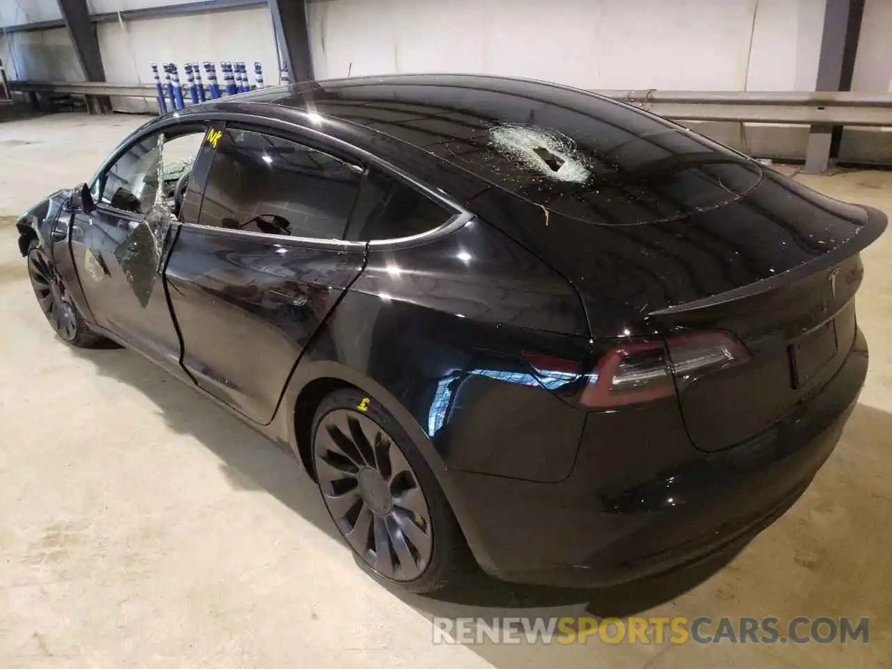 3 Photograph of a damaged car 5YJ3E1EC6MF001619 TESLA MODEL 3 2021