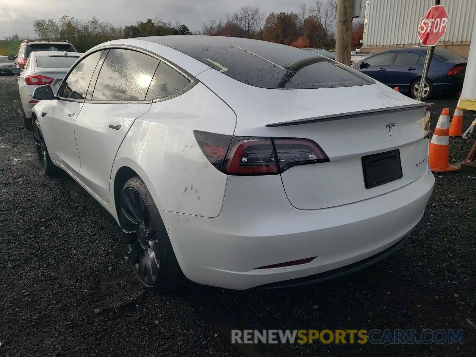 3 Photograph of a damaged car 5YJ3E1EC6MF020378 TESLA MODEL 3 2021