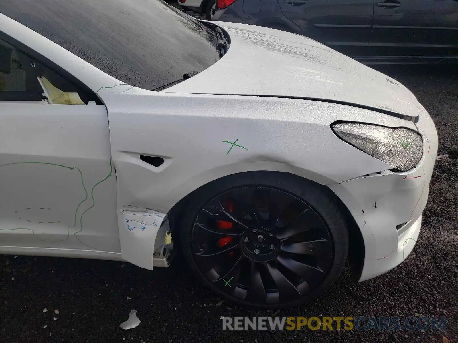 9 Photograph of a damaged car 5YJ3E1EC6MF020378 TESLA MODEL 3 2021