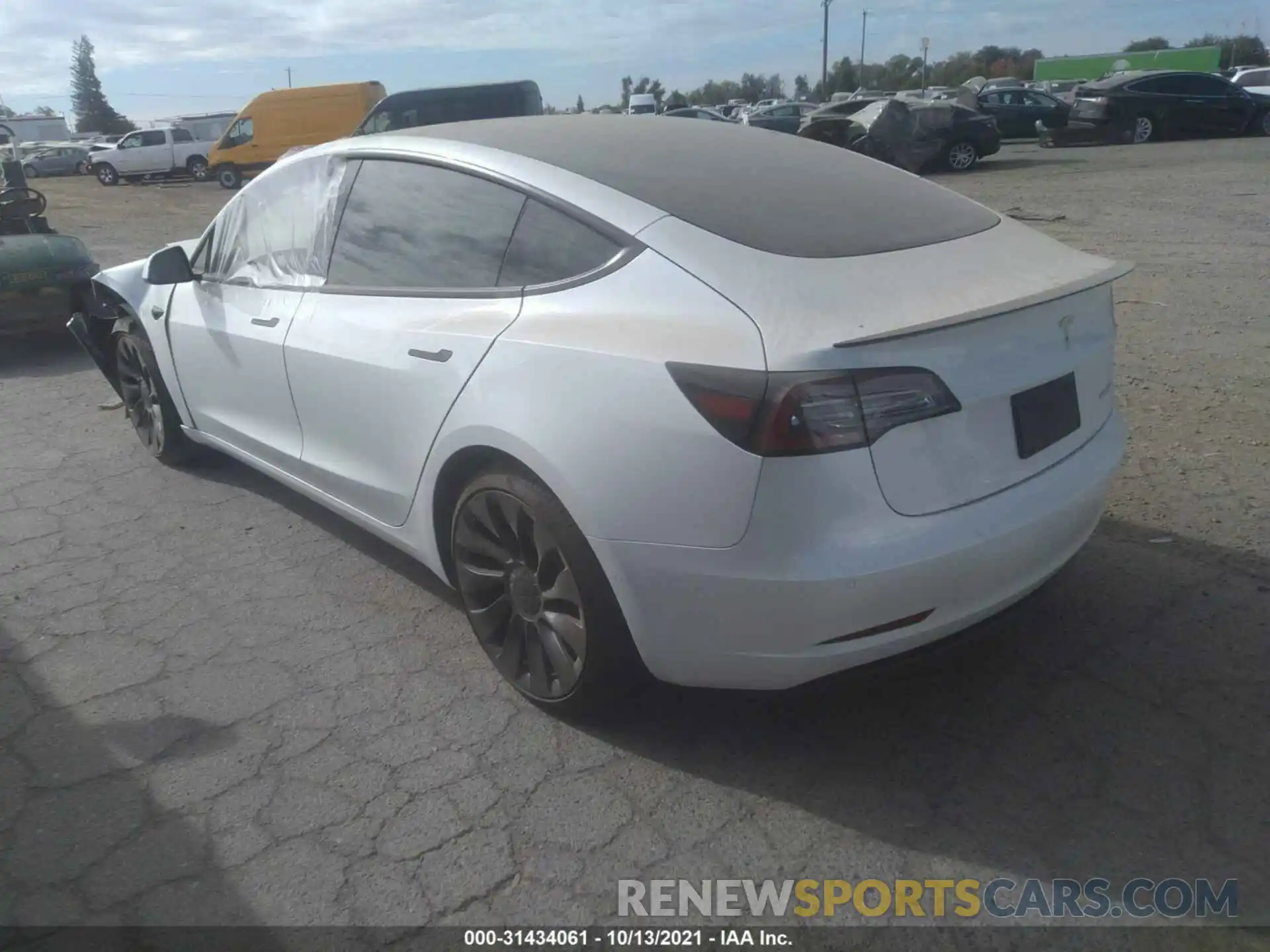 3 Photograph of a damaged car 5YJ3E1EC6MF024298 TESLA MODEL 3 2021