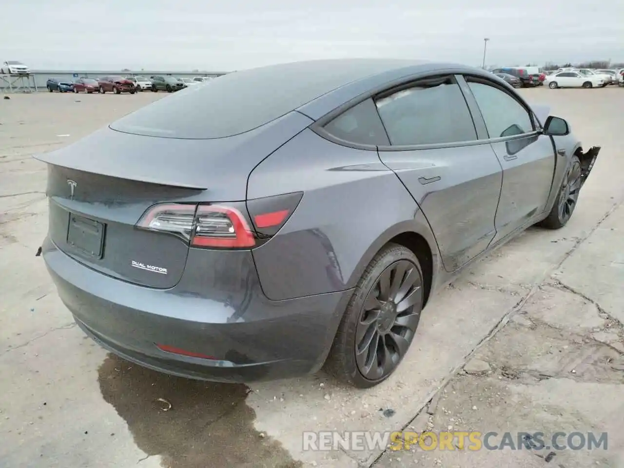 4 Photograph of a damaged car 5YJ3E1EC6MF061092 TESLA MODEL 3 2021