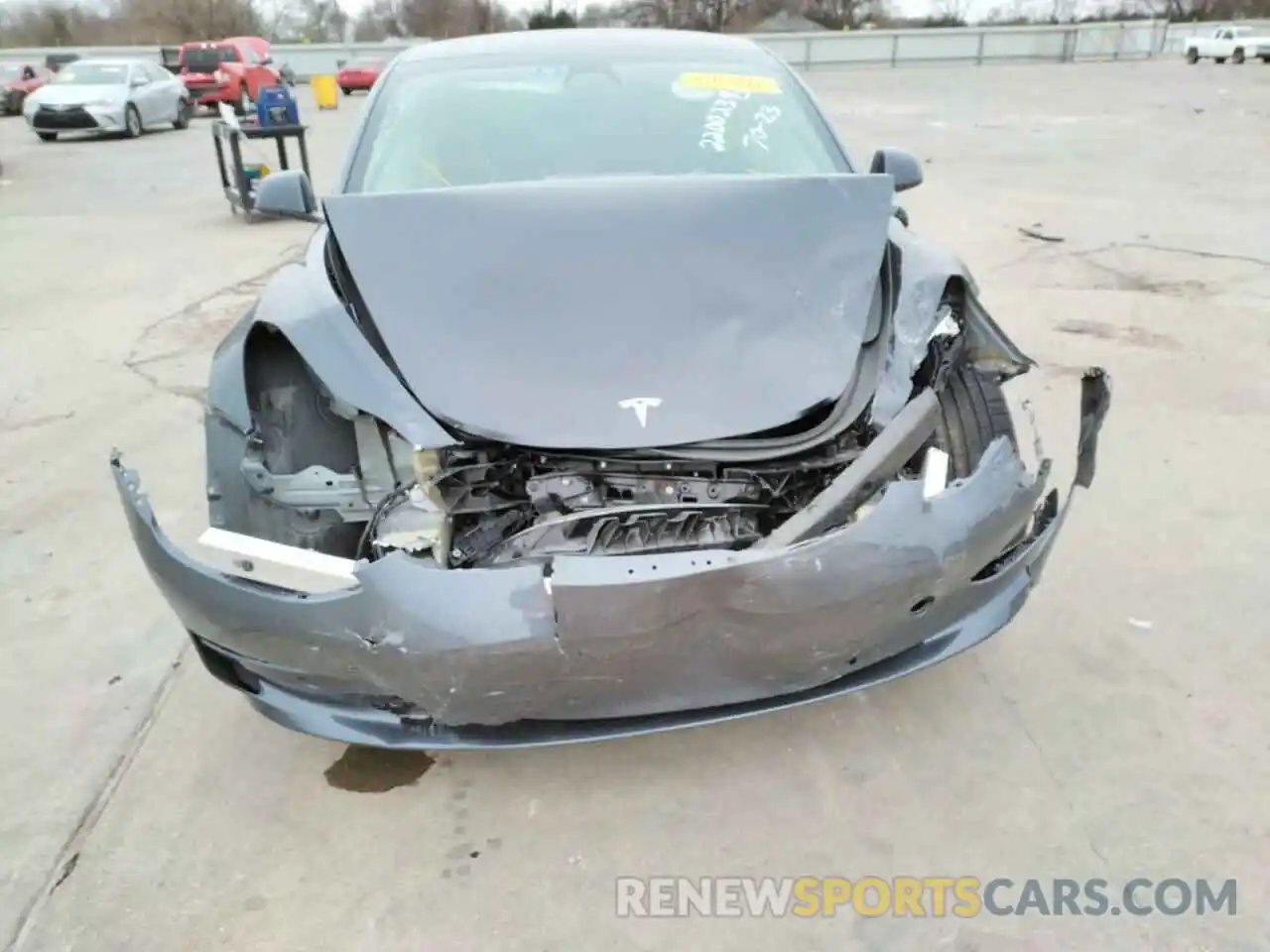 9 Photograph of a damaged car 5YJ3E1EC6MF061092 TESLA MODEL 3 2021