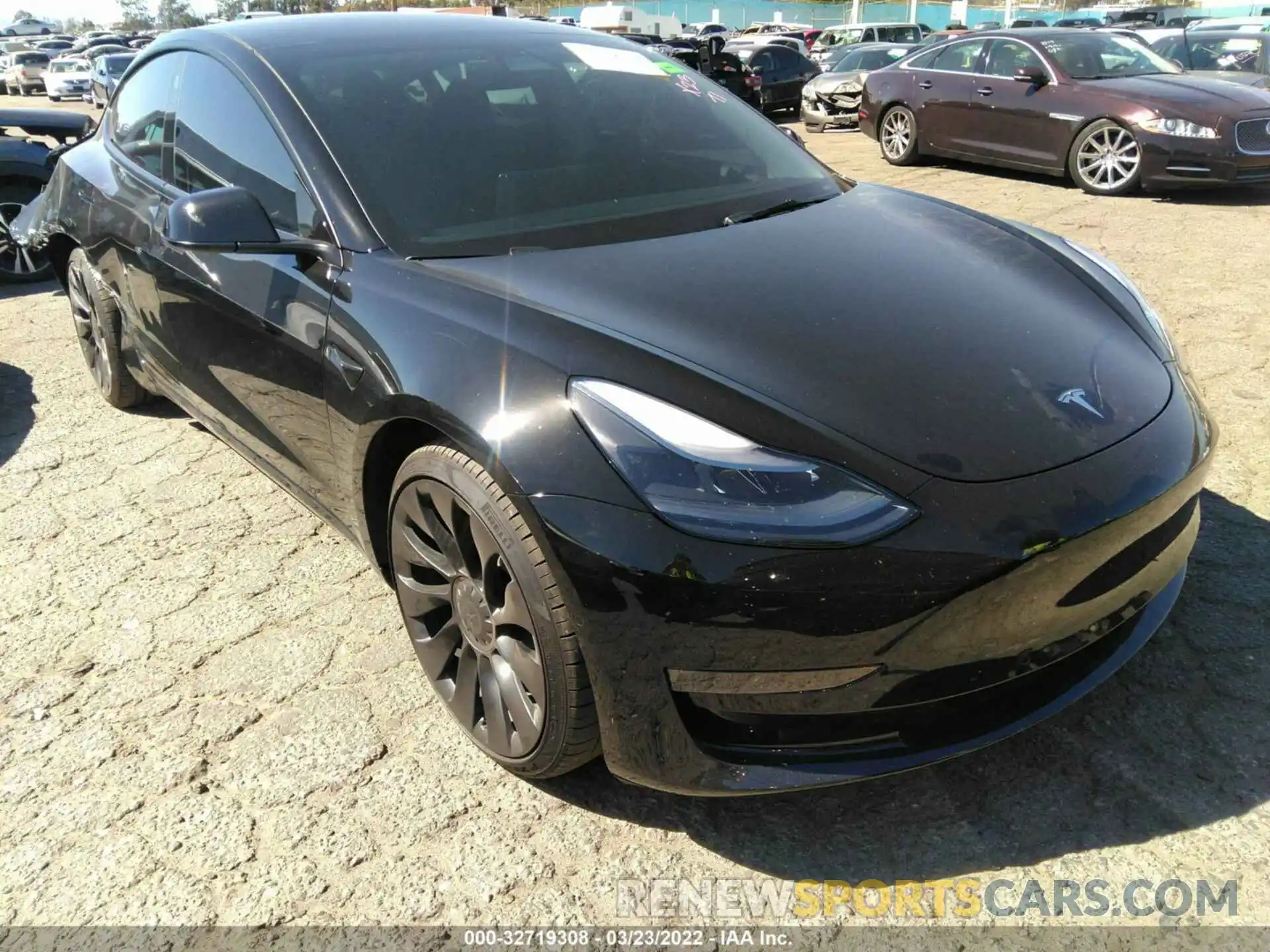 1 Photograph of a damaged car 5YJ3E1EC6MF088440 TESLA MODEL 3 2021