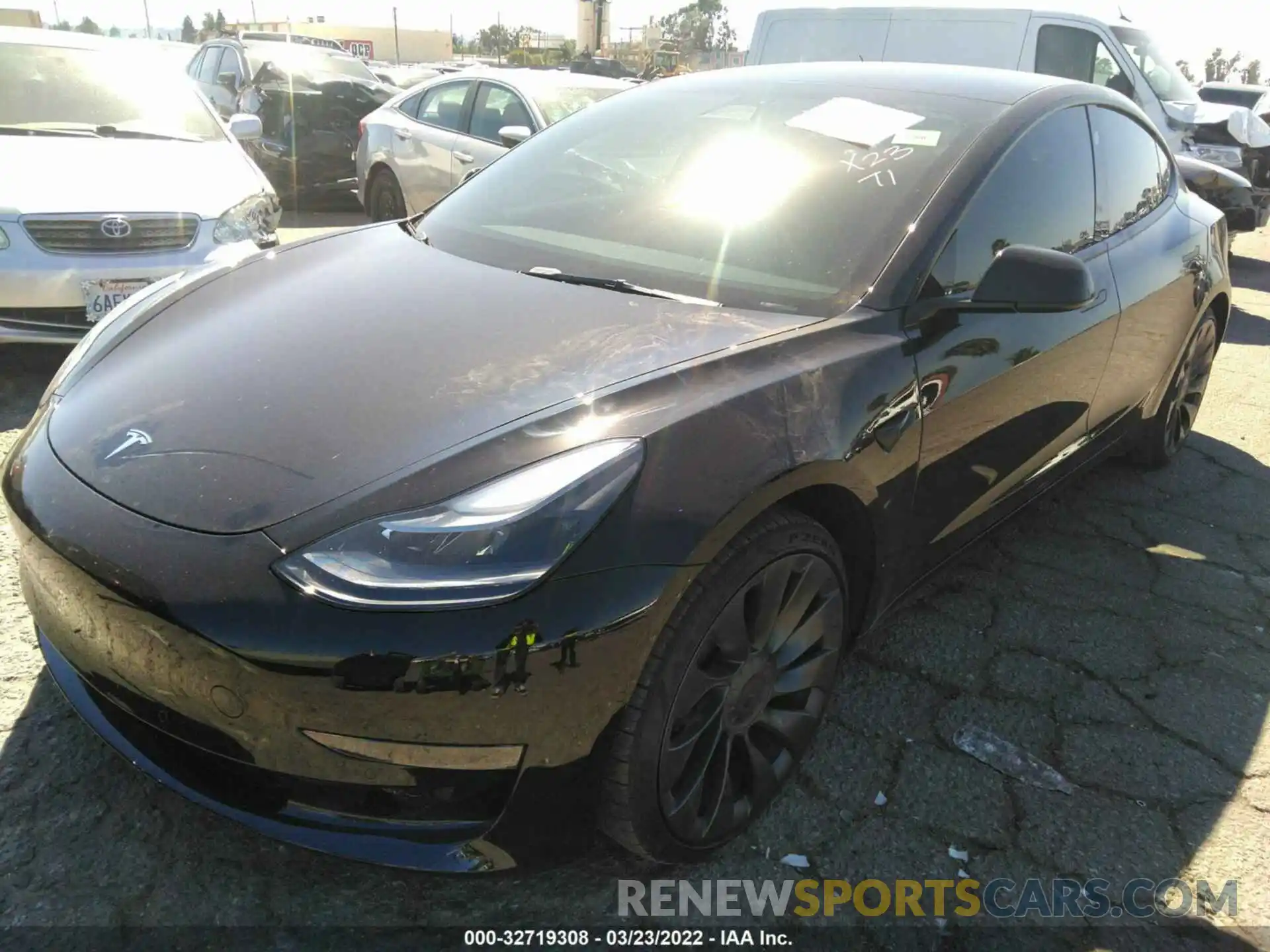 2 Фотография поврежденного автомобиля 5YJ3E1EC6MF088440 TESLA MODEL 3 2021