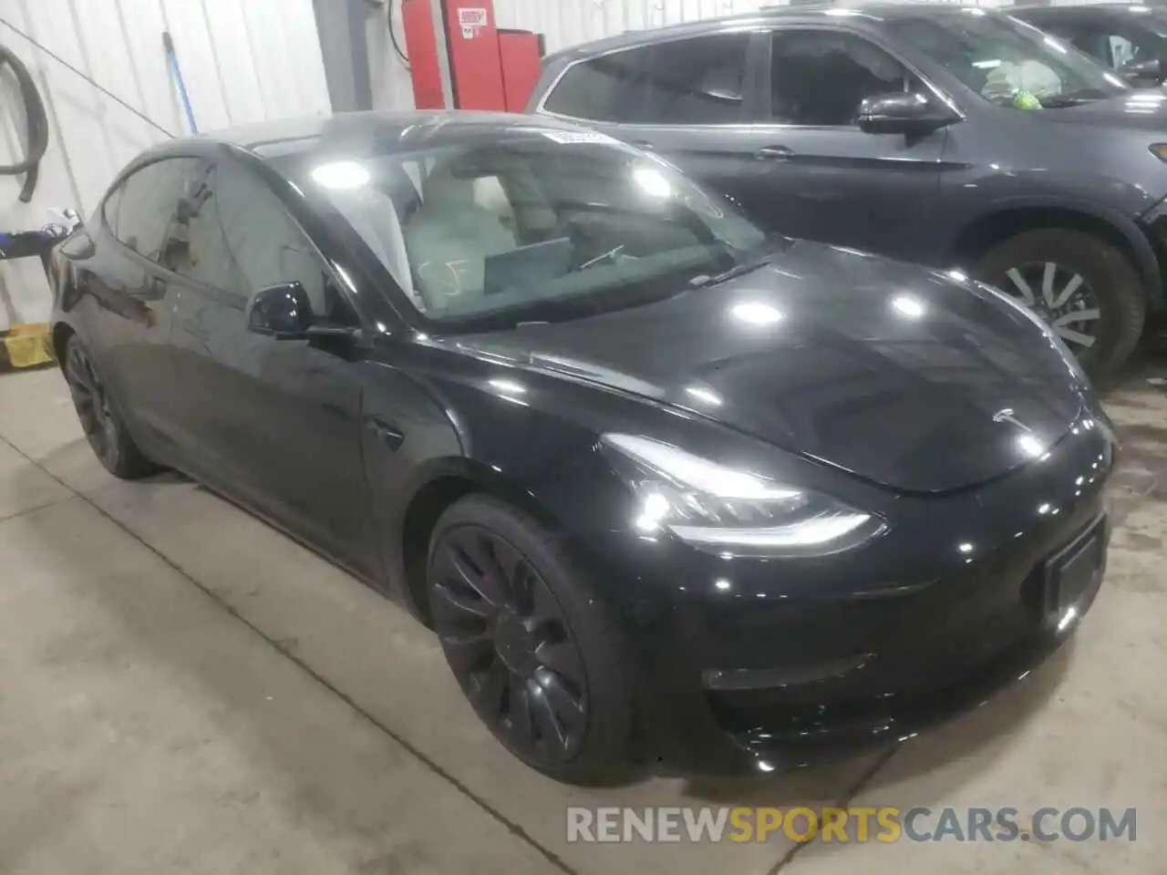 1 Photograph of a damaged car 5YJ3E1EC6MF856353 TESLA MODEL 3 2021