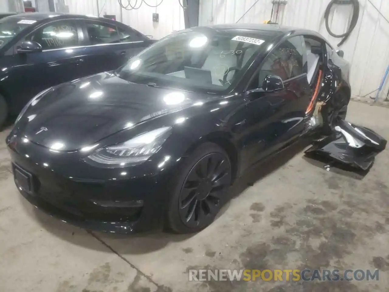 2 Photograph of a damaged car 5YJ3E1EC6MF856353 TESLA MODEL 3 2021