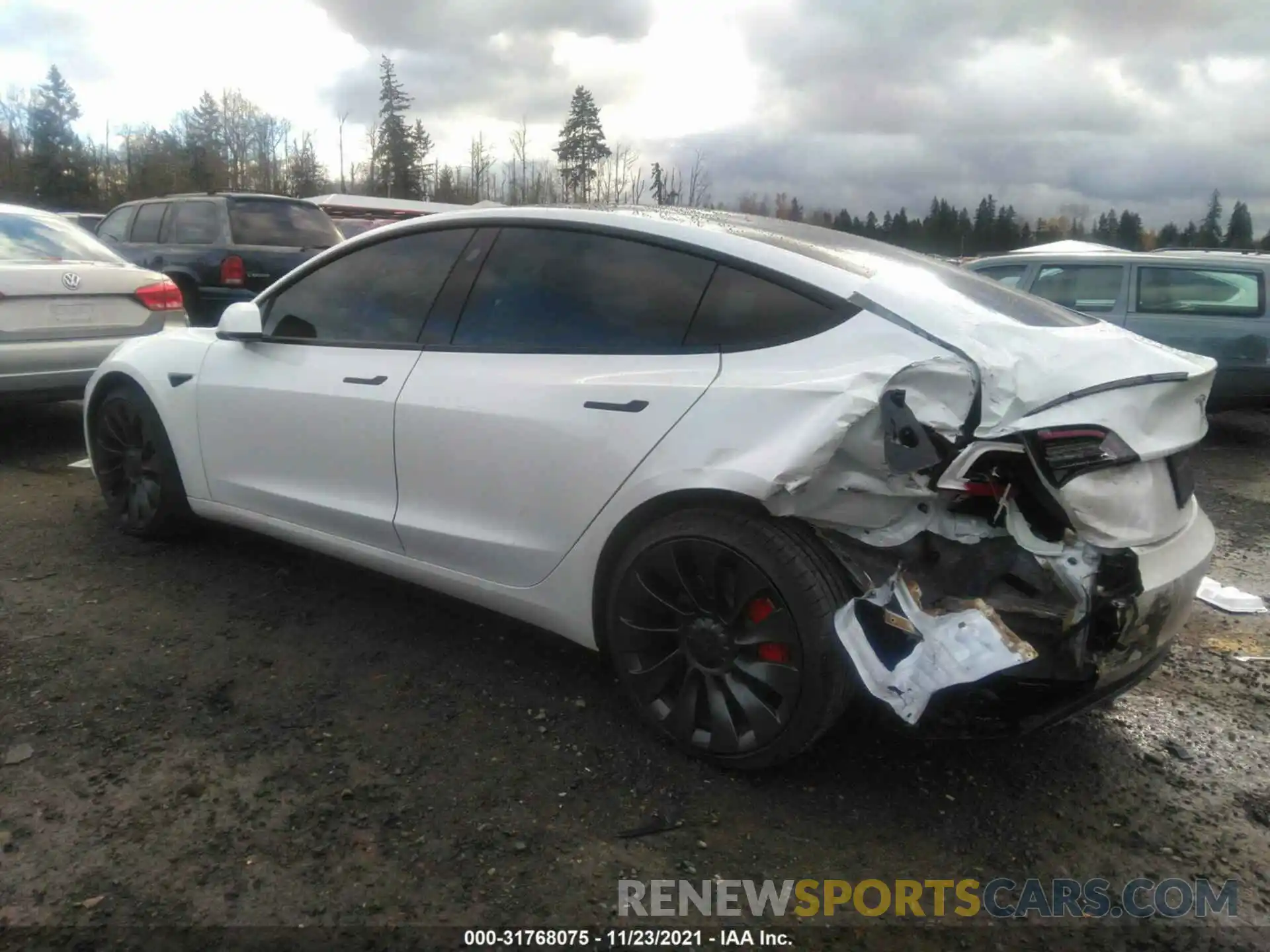 3 Photograph of a damaged car 5YJ3E1EC6MF926028 TESLA MODEL 3 2021