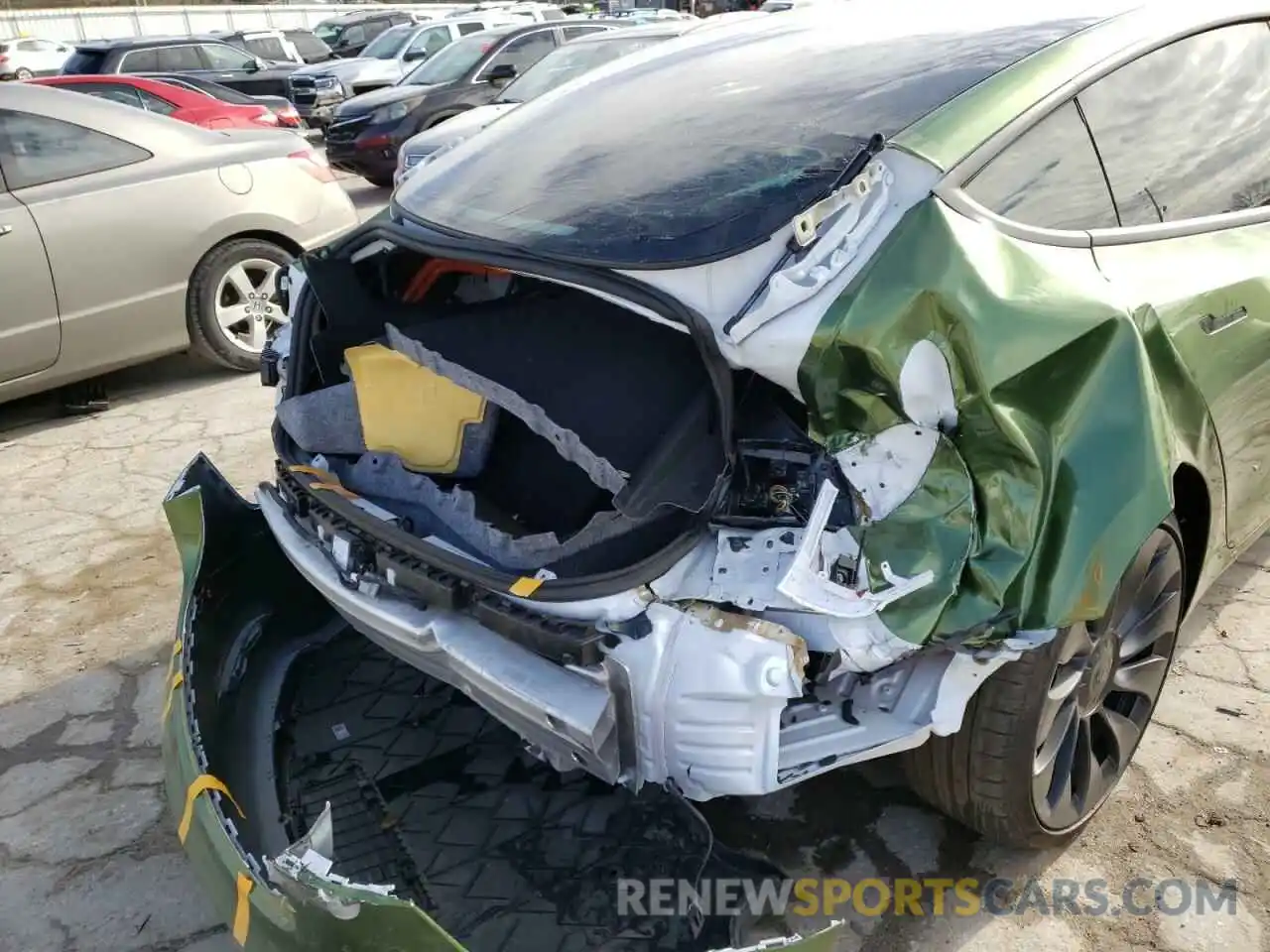 9 Photograph of a damaged car 5YJ3E1EC6MF992367 TESLA MODEL 3 2021