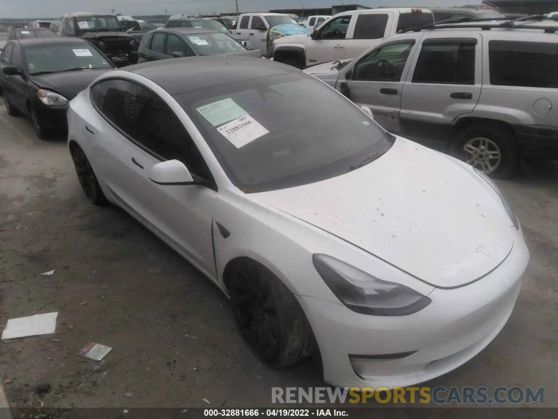 1 Photograph of a damaged car 5YJ3E1EC7MF054409 TESLA MODEL 3 2021