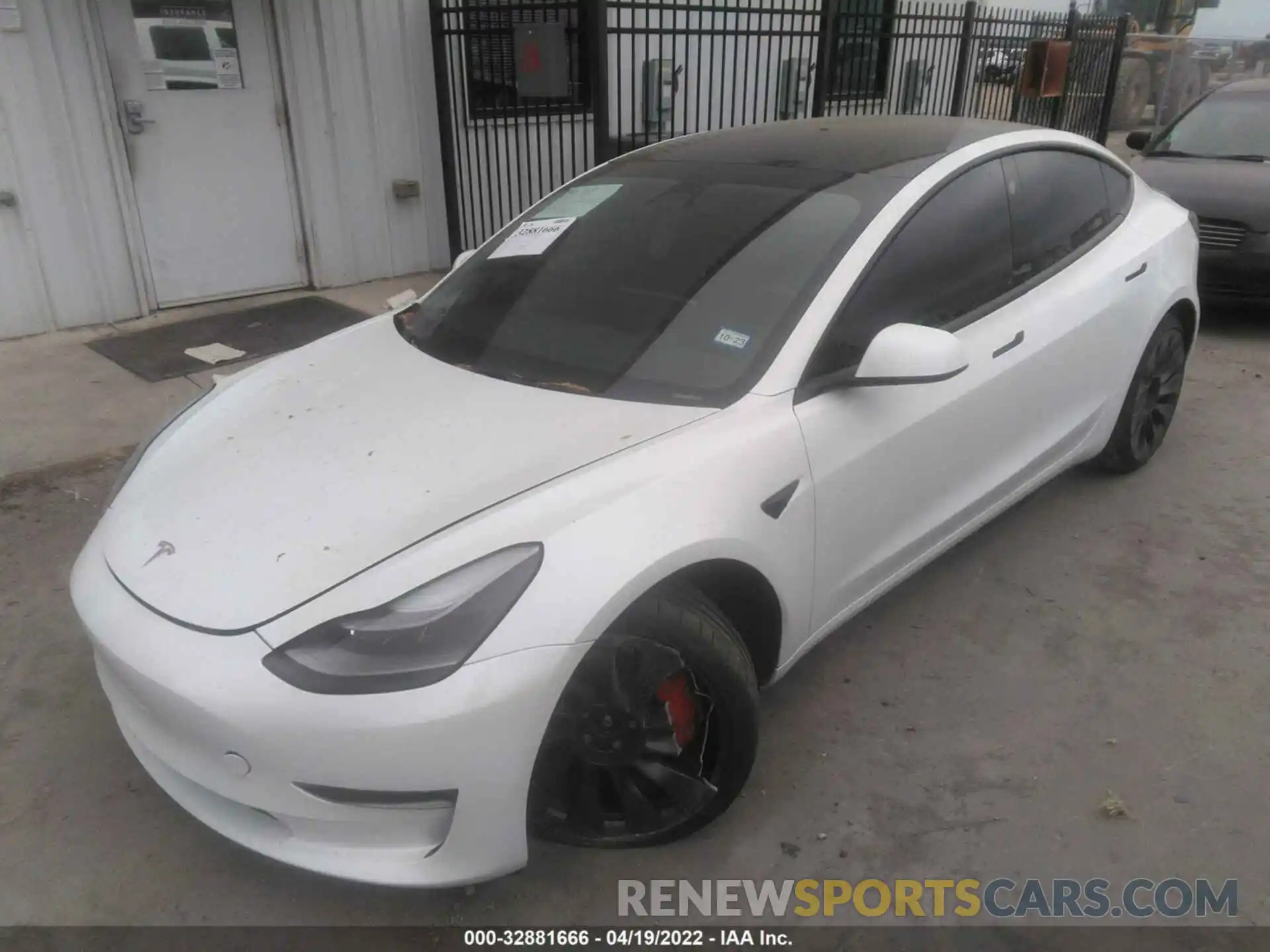 2 Photograph of a damaged car 5YJ3E1EC7MF054409 TESLA MODEL 3 2021