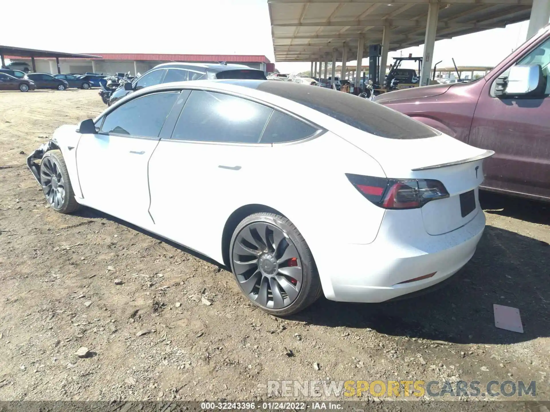 3 Фотография поврежденного автомобиля 5YJ3E1EC7MF096658 TESLA MODEL 3 2021