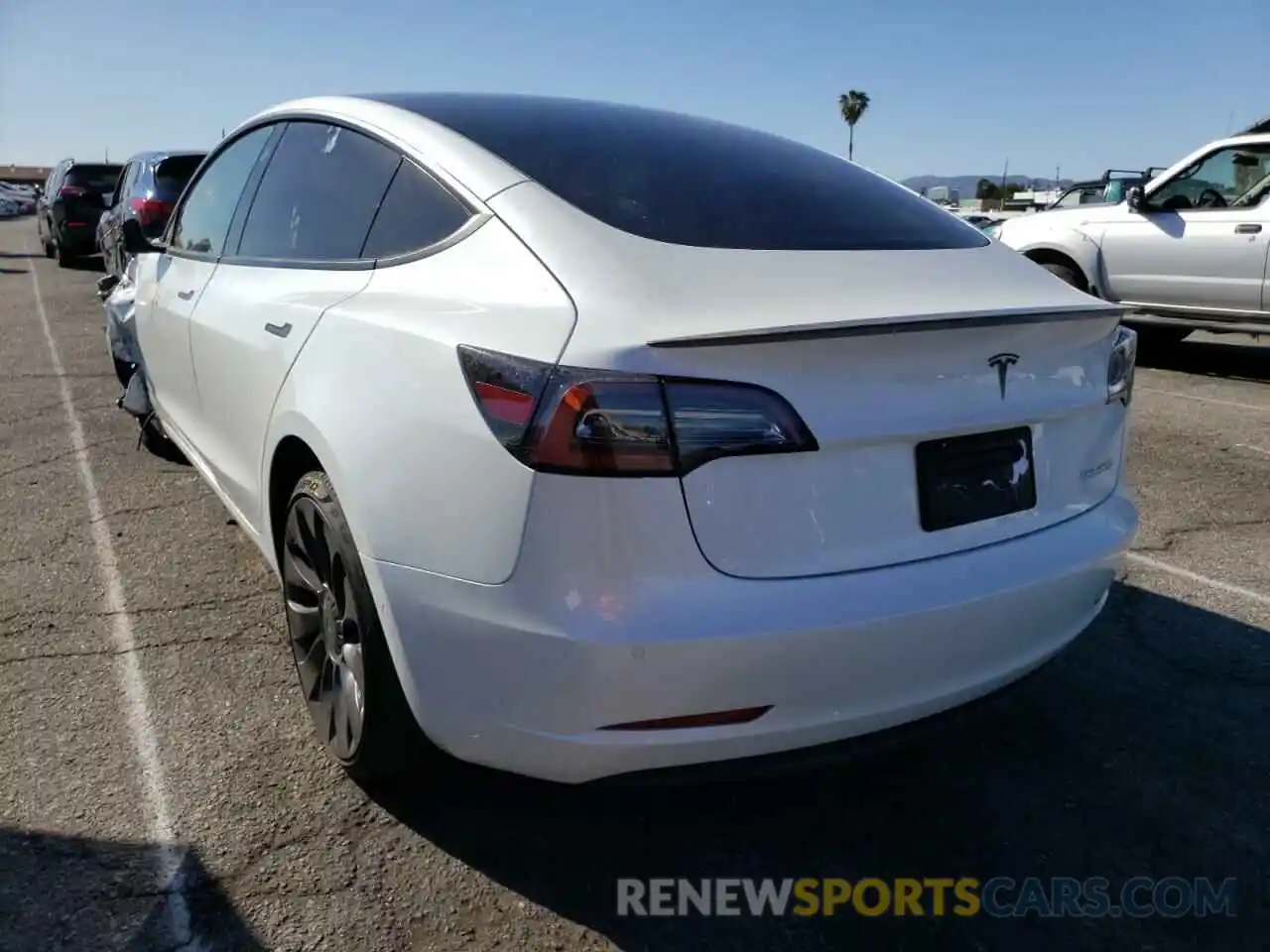 3 Photograph of a damaged car 5YJ3E1EC7MF995634 TESLA MODEL 3 2021