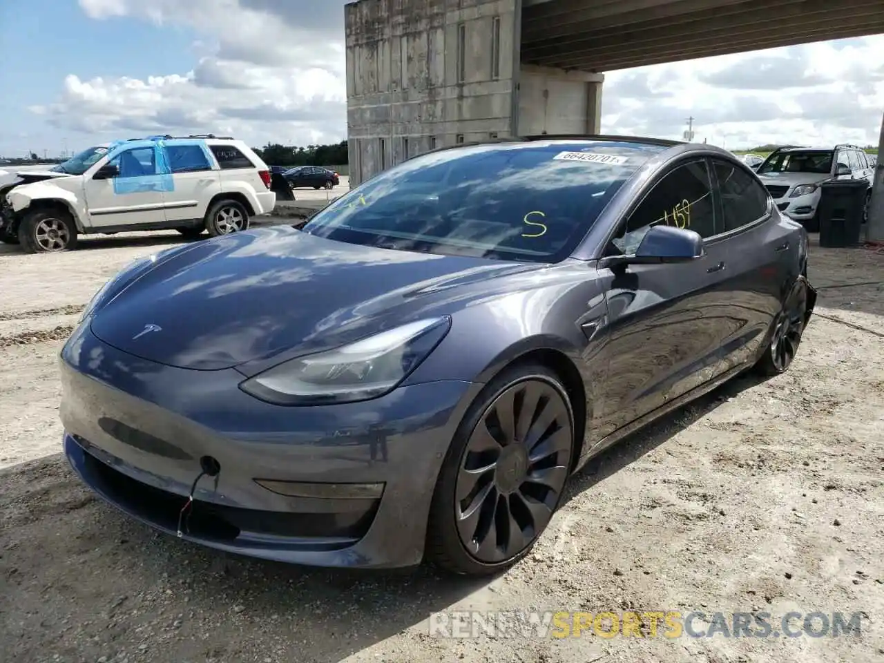 2 Фотография поврежденного автомобиля 5YJ3E1EC8MF024545 TESLA MODEL 3 2021