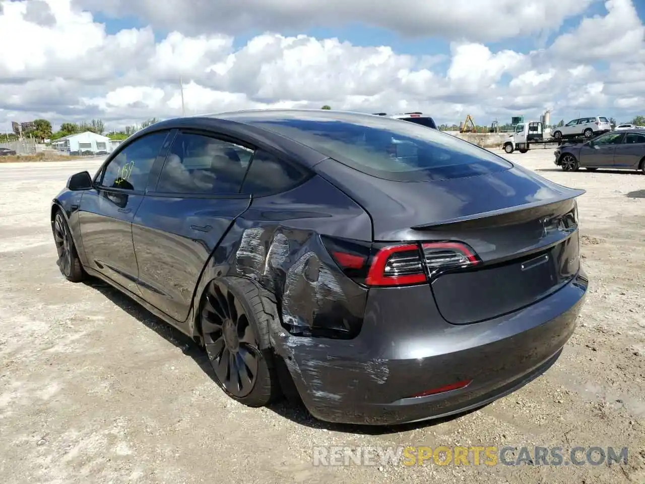 3 Photograph of a damaged car 5YJ3E1EC8MF024545 TESLA MODEL 3 2021