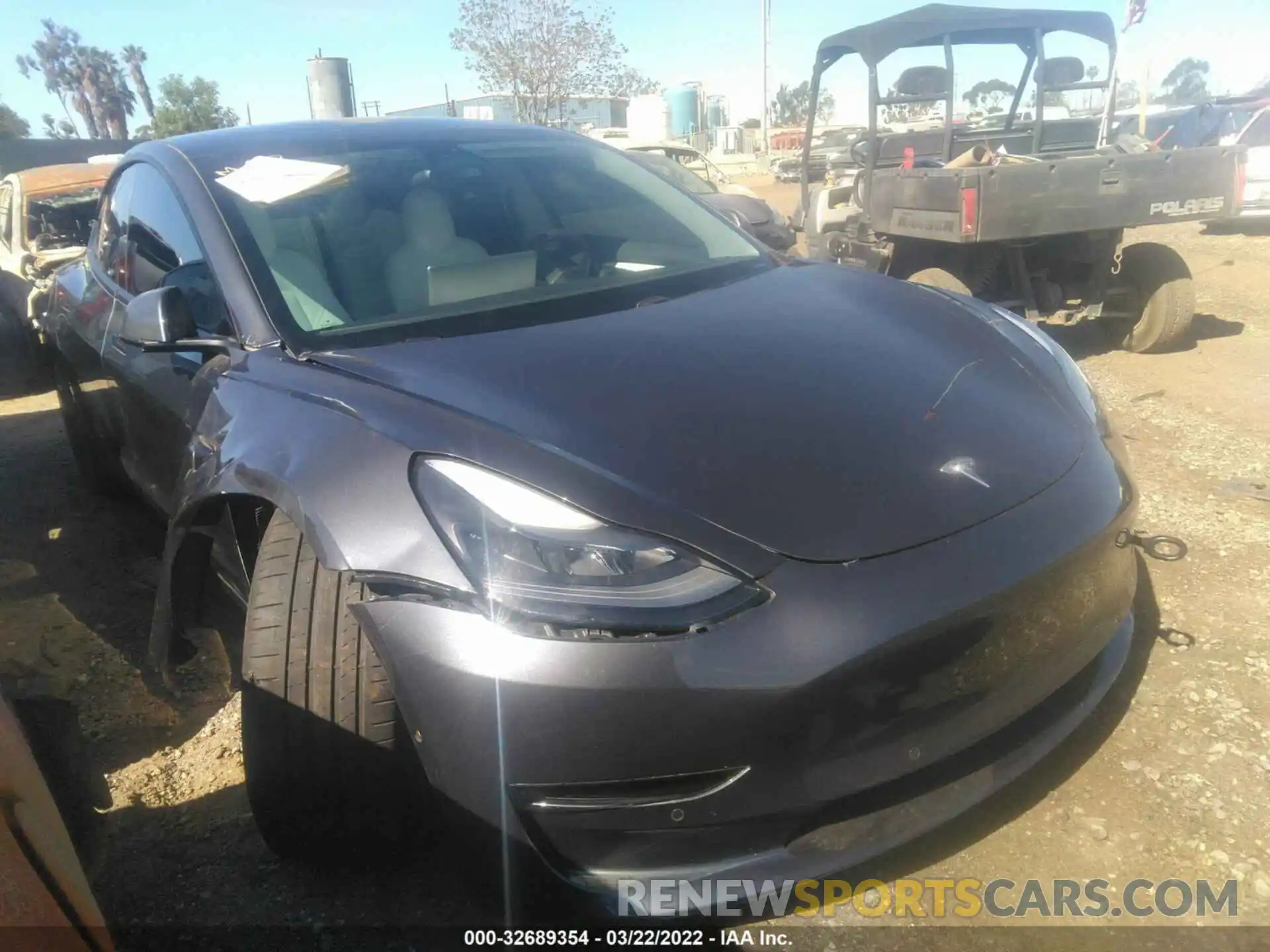 1 Photograph of a damaged car 5YJ3E1EC8MF055133 TESLA MODEL 3 2021