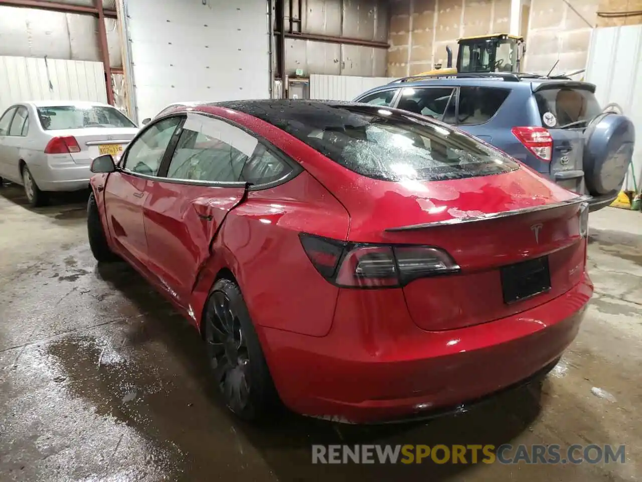 3 Photograph of a damaged car 5YJ3E1EC8MF065175 TESLA MODEL 3 2021