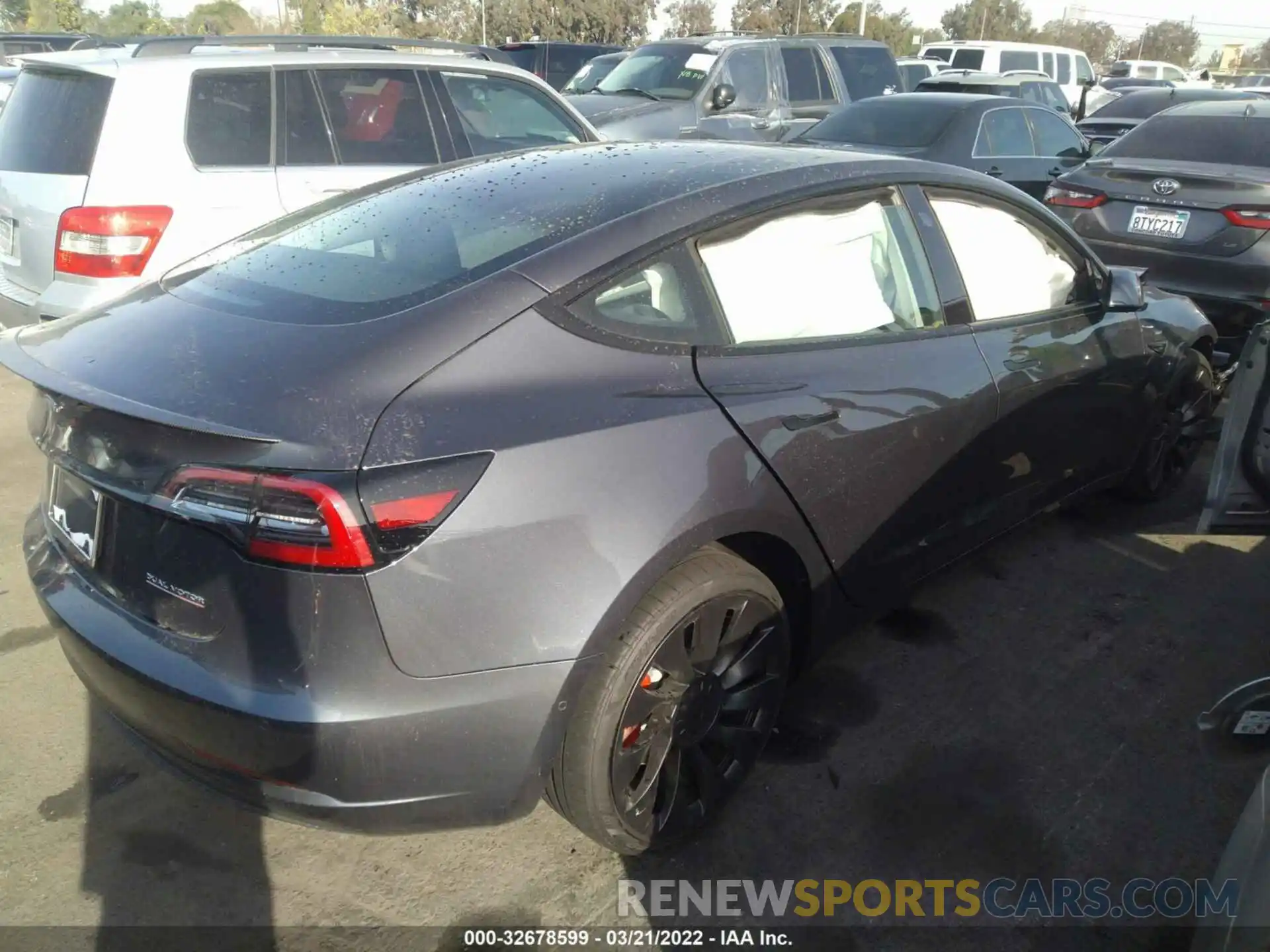 4 Photograph of a damaged car 5YJ3E1EC8MF094837 TESLA MODEL 3 2021