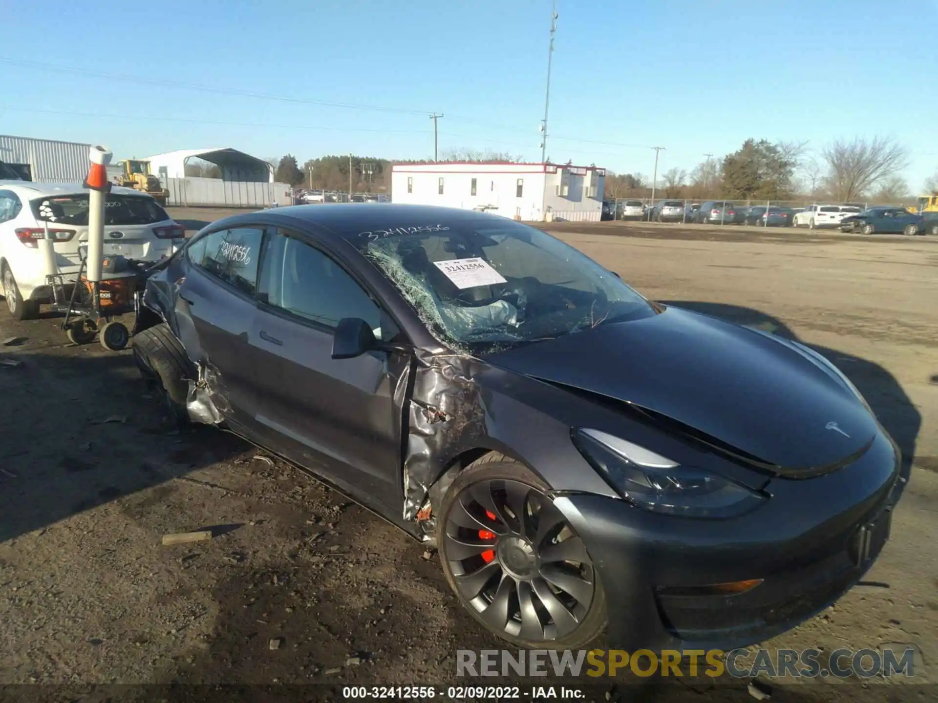 1 Photograph of a damaged car 5YJ3E1EC8MF976073 TESLA MODEL 3 2021