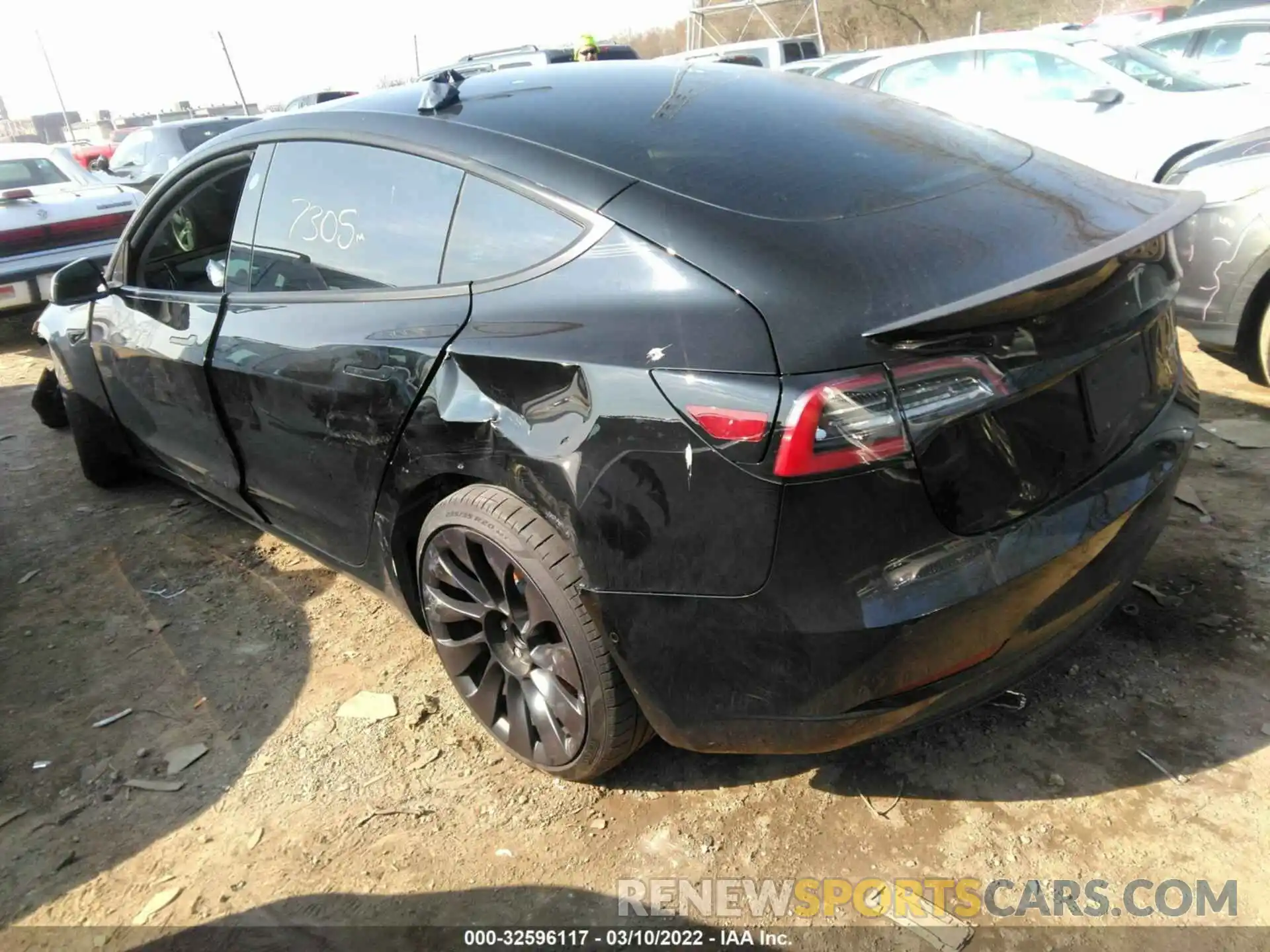 3 Фотография поврежденного автомобиля 5YJ3E1EC9MF054427 TESLA MODEL 3 2021