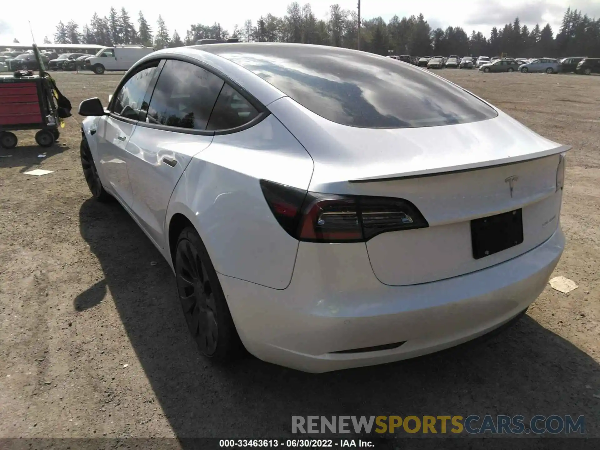 3 Photograph of a damaged car 5YJ3E1EC9MF071244 TESLA MODEL 3 2021