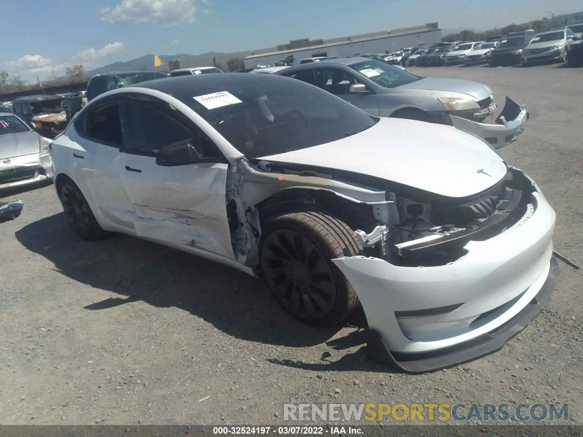 1 Photograph of a damaged car 5YJ3E1EC9MF076248 TESLA MODEL 3 2021