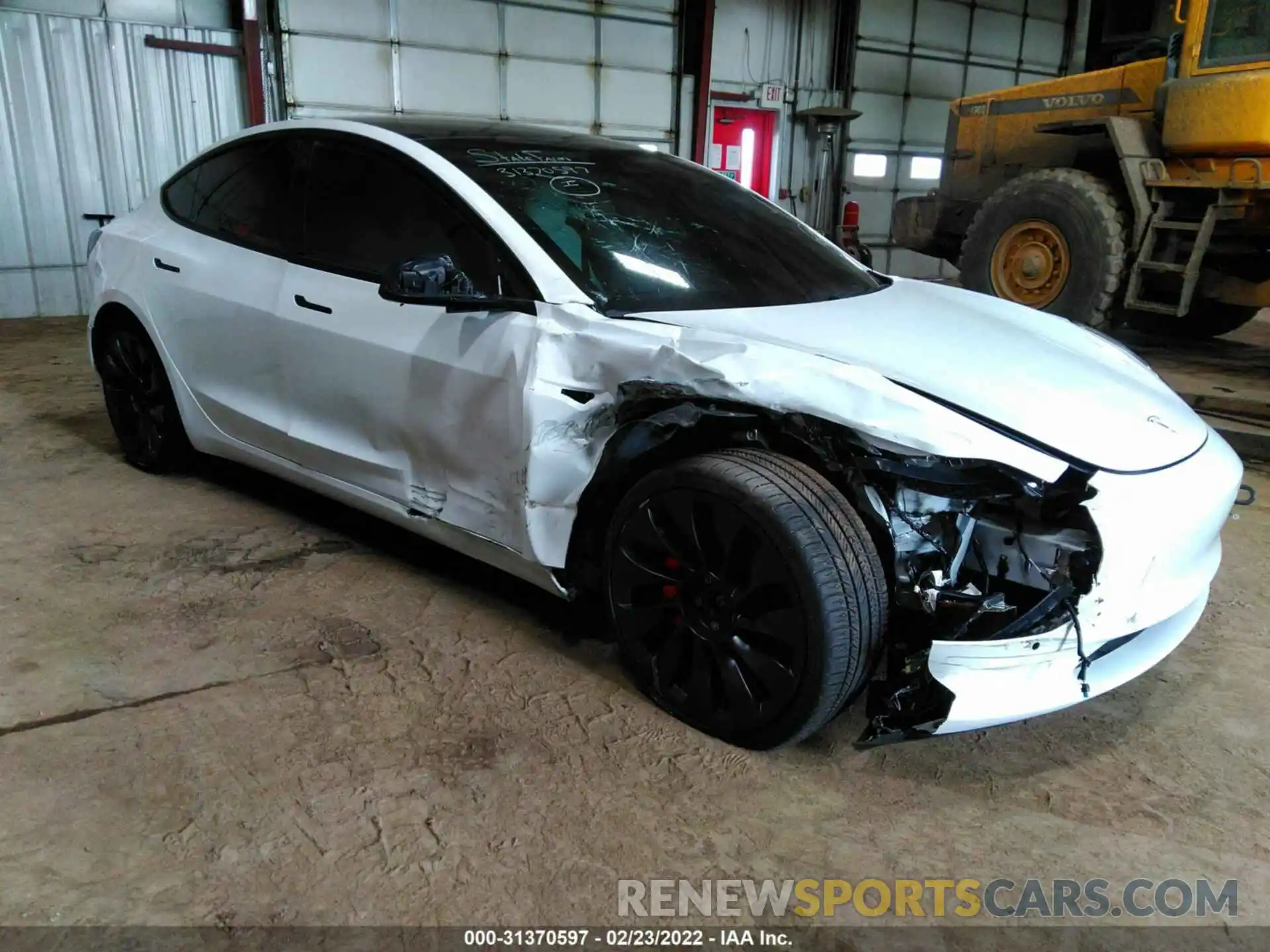 1 Photograph of a damaged car 5YJ3E1EC9MF849770 TESLA MODEL 3 2021