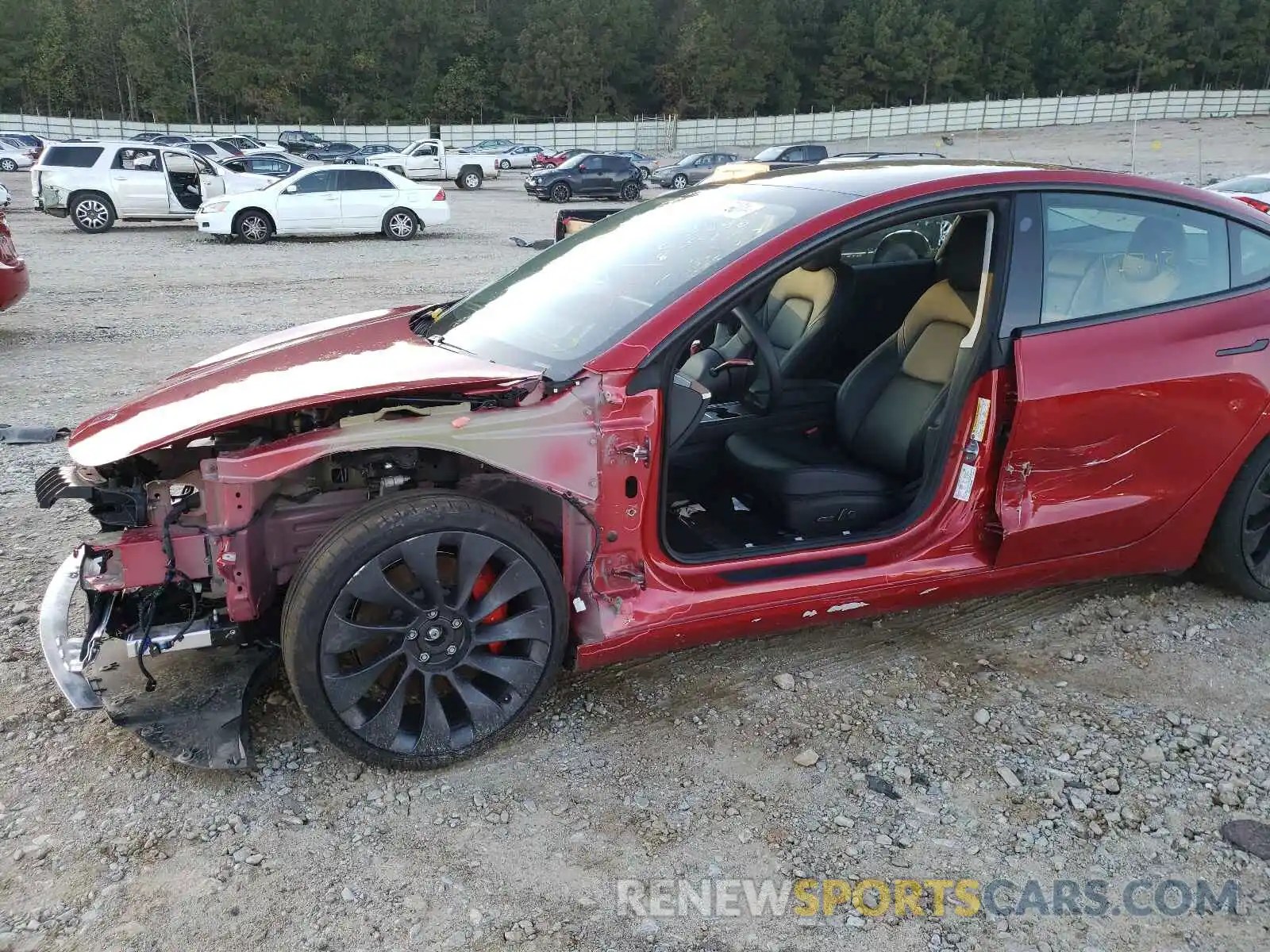 9 Photograph of a damaged car 5YJ3E1EC9MF849896 TESLA MODEL 3 2021