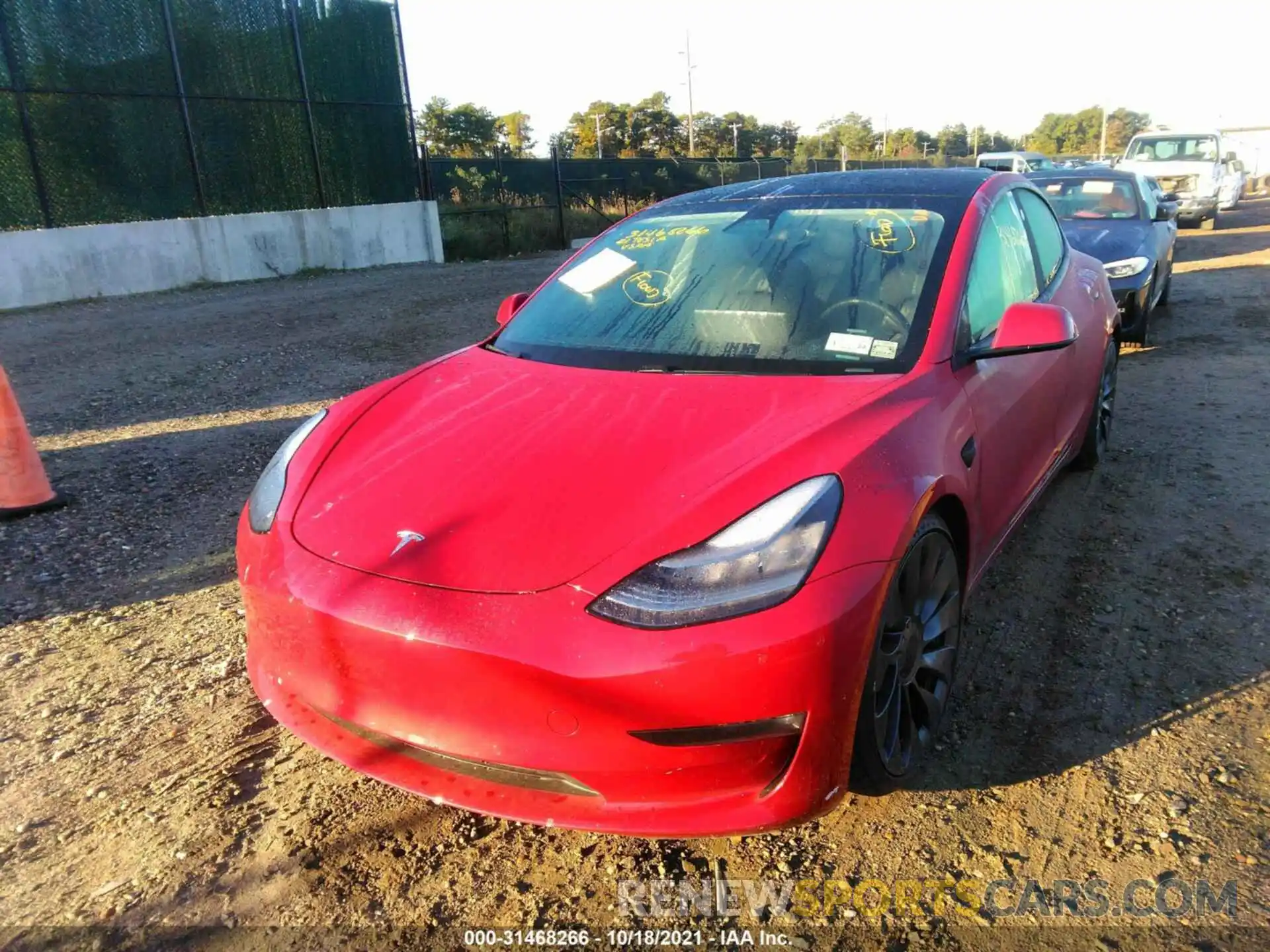 6 Фотография поврежденного автомобиля 5YJ3E1EC9MF862647 TESLA MODEL 3 2021