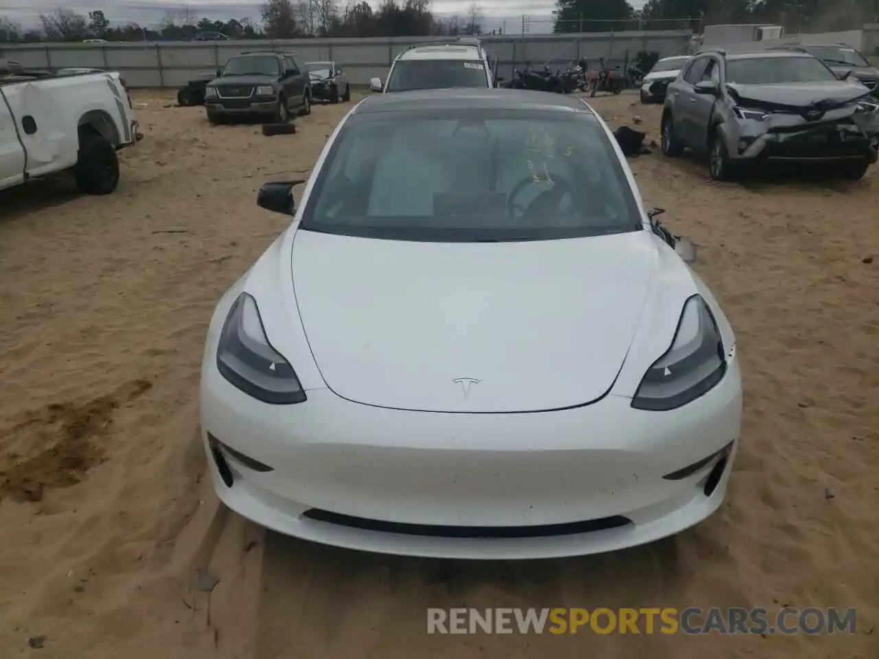 9 Photograph of a damaged car 5YJ3E1ECXMF035515 TESLA MODEL 3 2021