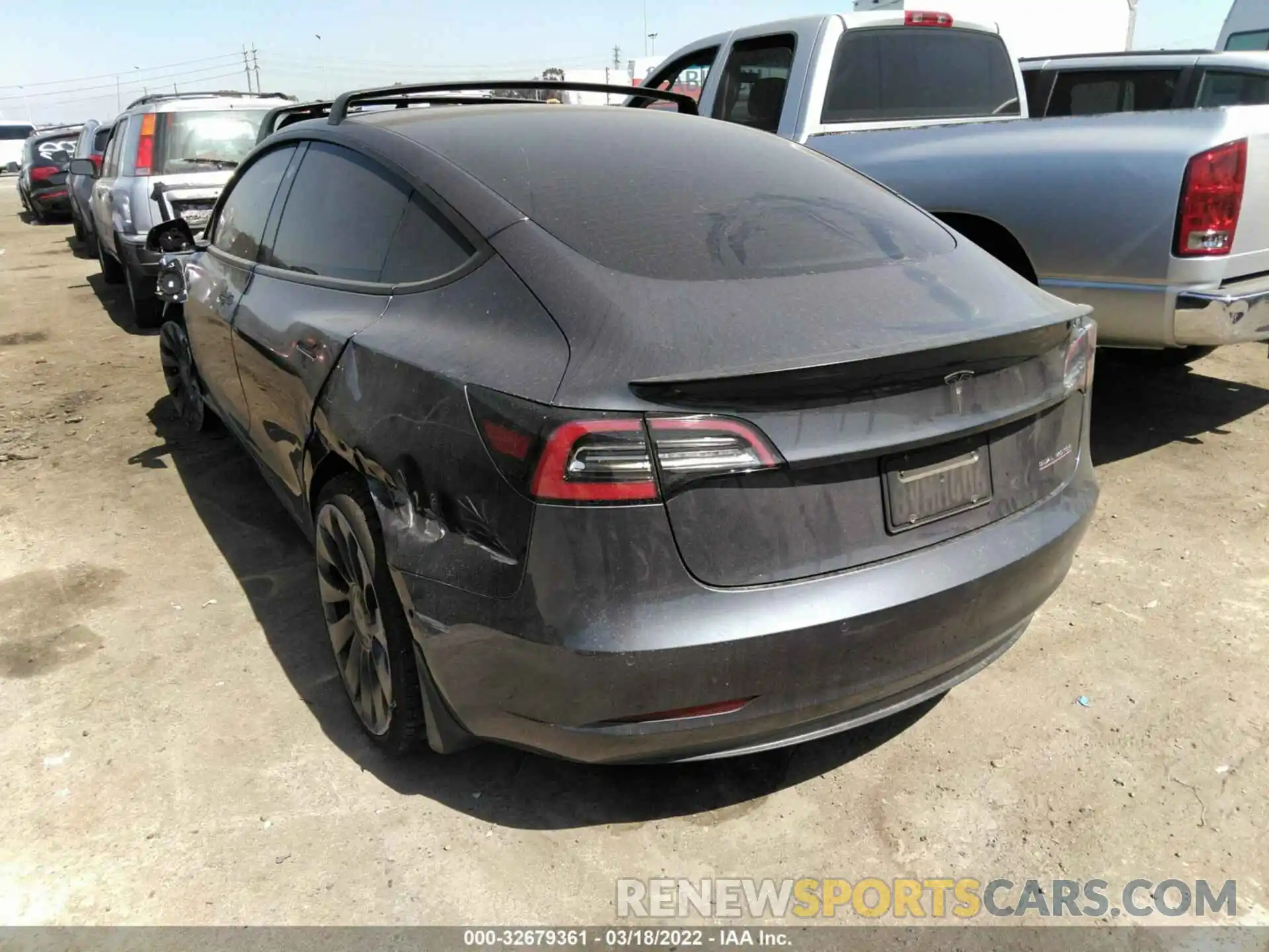 3 Photograph of a damaged car 5YJ3E1ECXMF926193 TESLA MODEL 3 2021