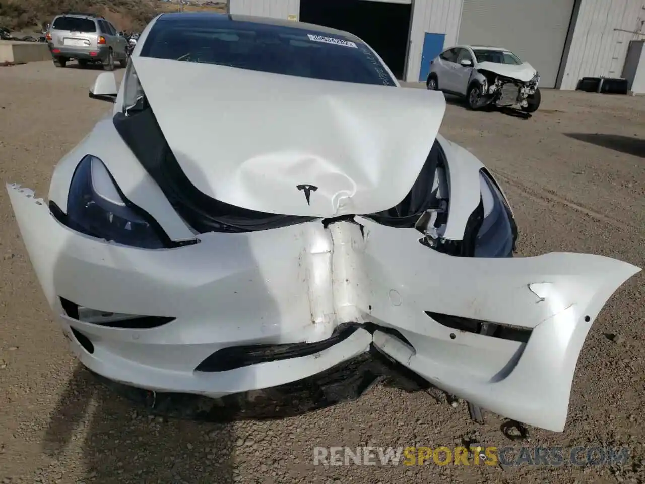 9 Photograph of a damaged car 5YJ3E1ECXMF926257 TESLA MODEL 3 2021