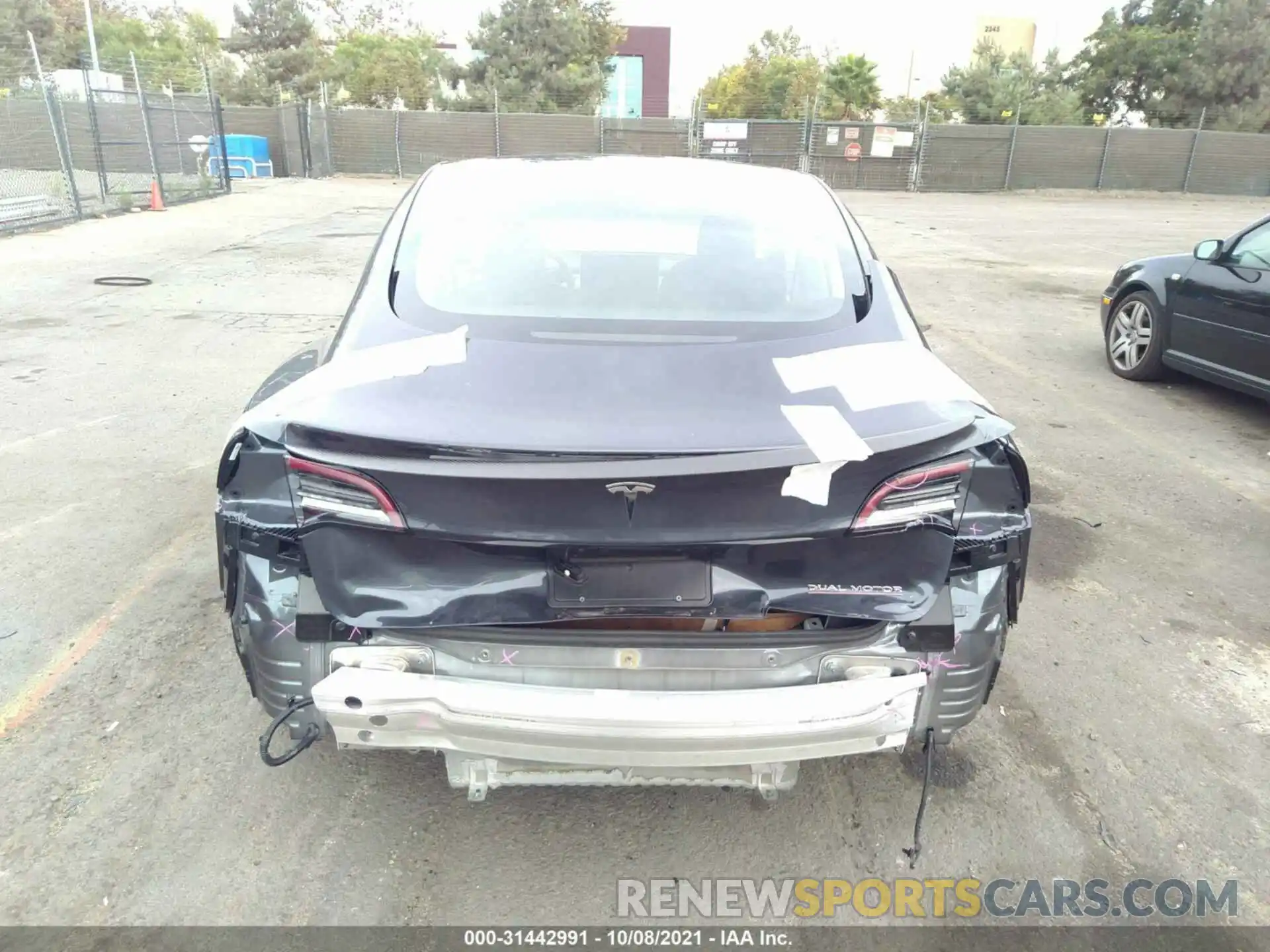 6 Photograph of a damaged car 5YJ3E1ECXMF976060 TESLA MODEL 3 2021