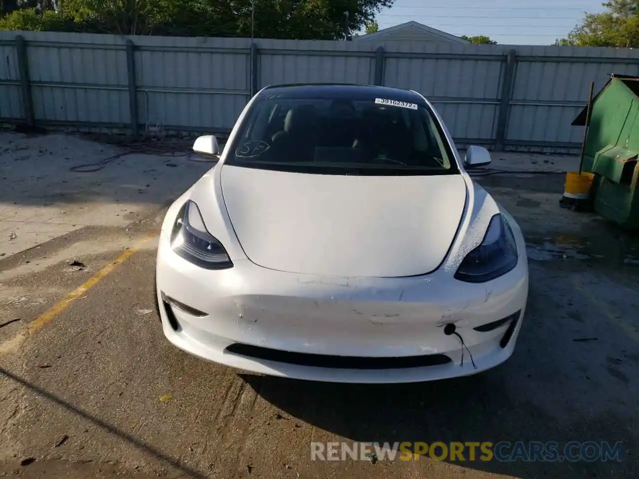 7 Фотография поврежденного автомобиля 5YJ3E1ECXMF991058 TESLA MODEL 3 2021