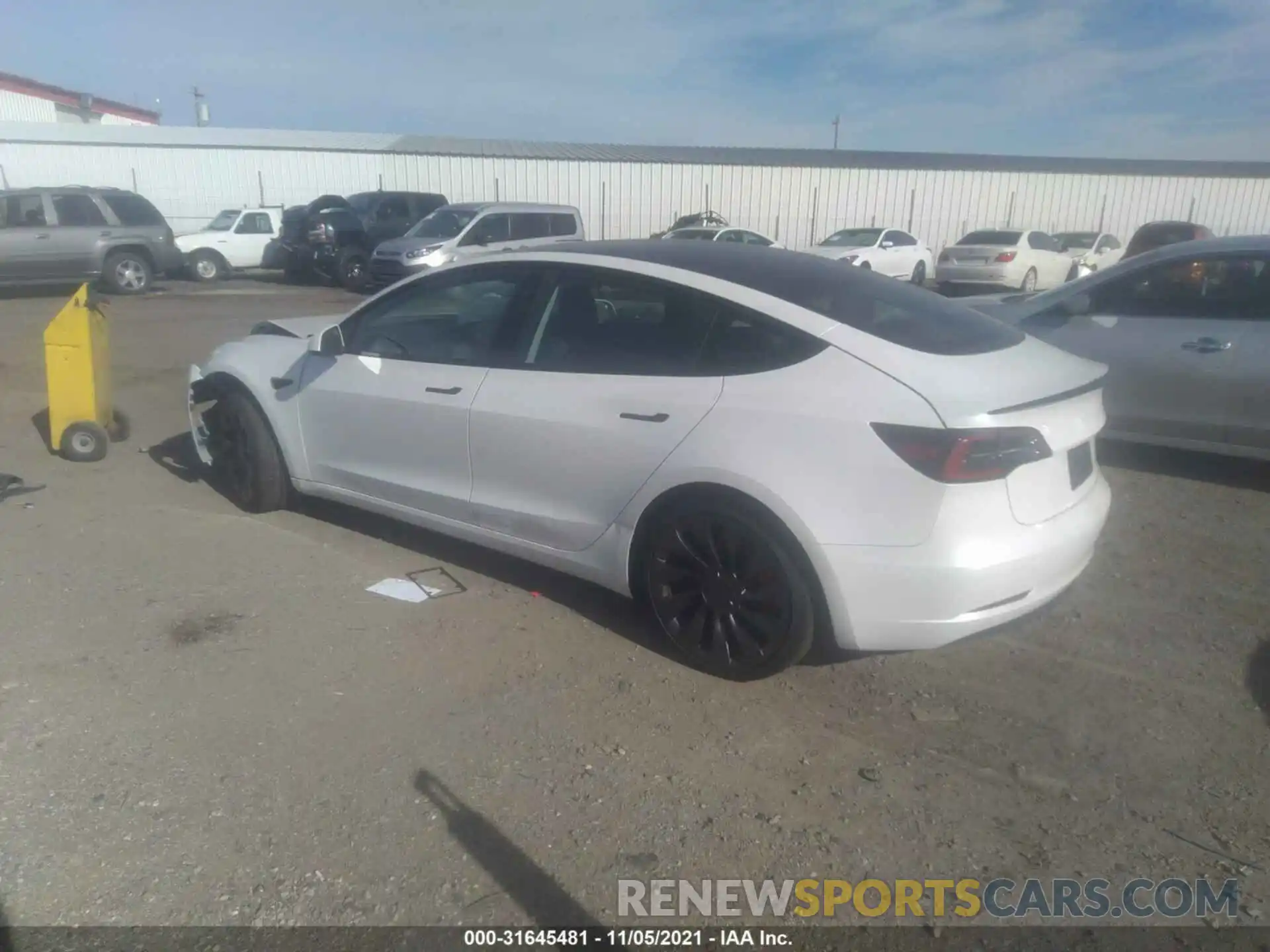 3 Photograph of a damaged car 5YJ3E1ECXMF996857 TESLA MODEL 3 2021