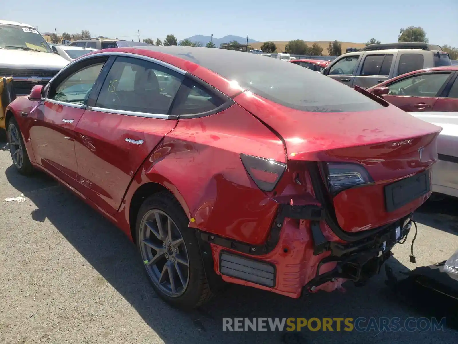 3 Photograph of a damaged car 5YJ3E7EBXMF943845 TESLA MODEL 3 2021