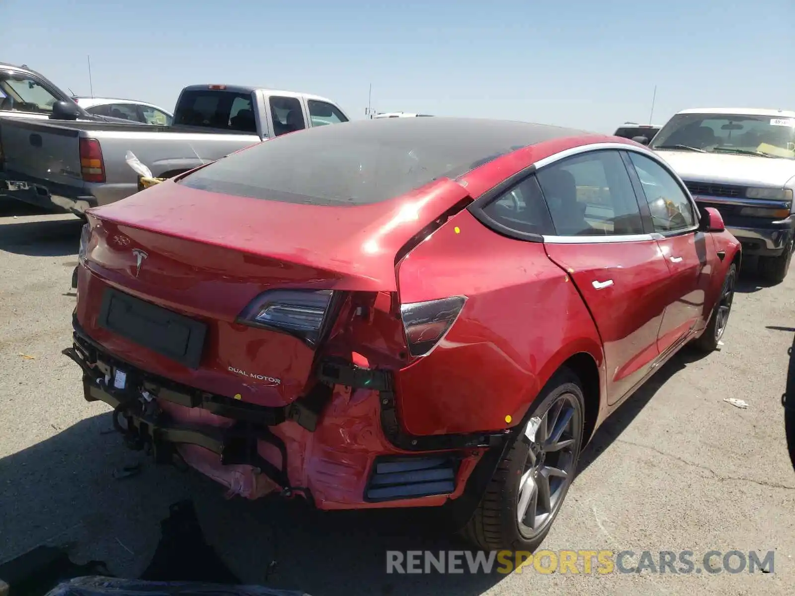 4 Photograph of a damaged car 5YJ3E7EBXMF943845 TESLA MODEL 3 2021