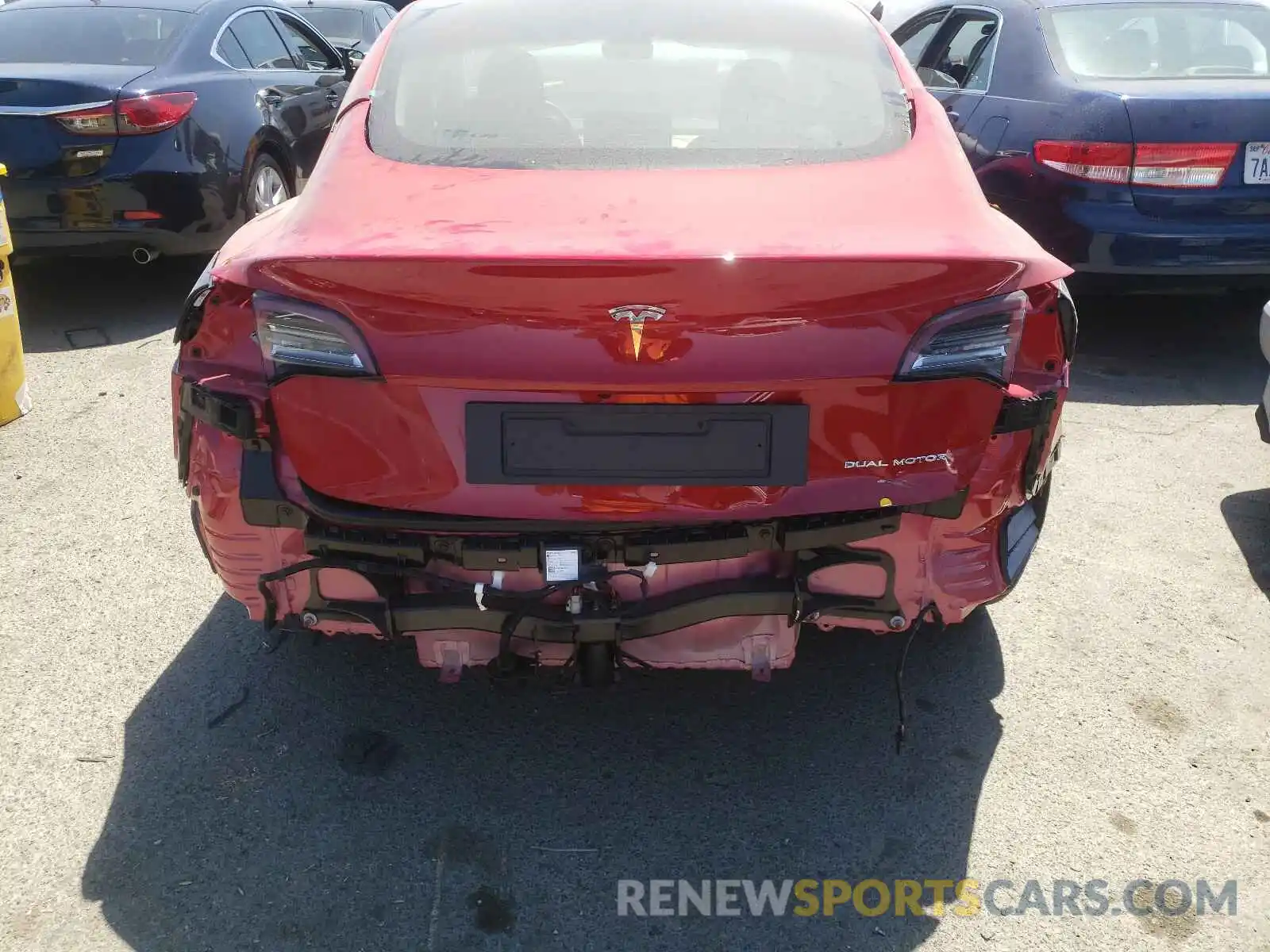 9 Photograph of a damaged car 5YJ3E7EBXMF943845 TESLA MODEL 3 2021