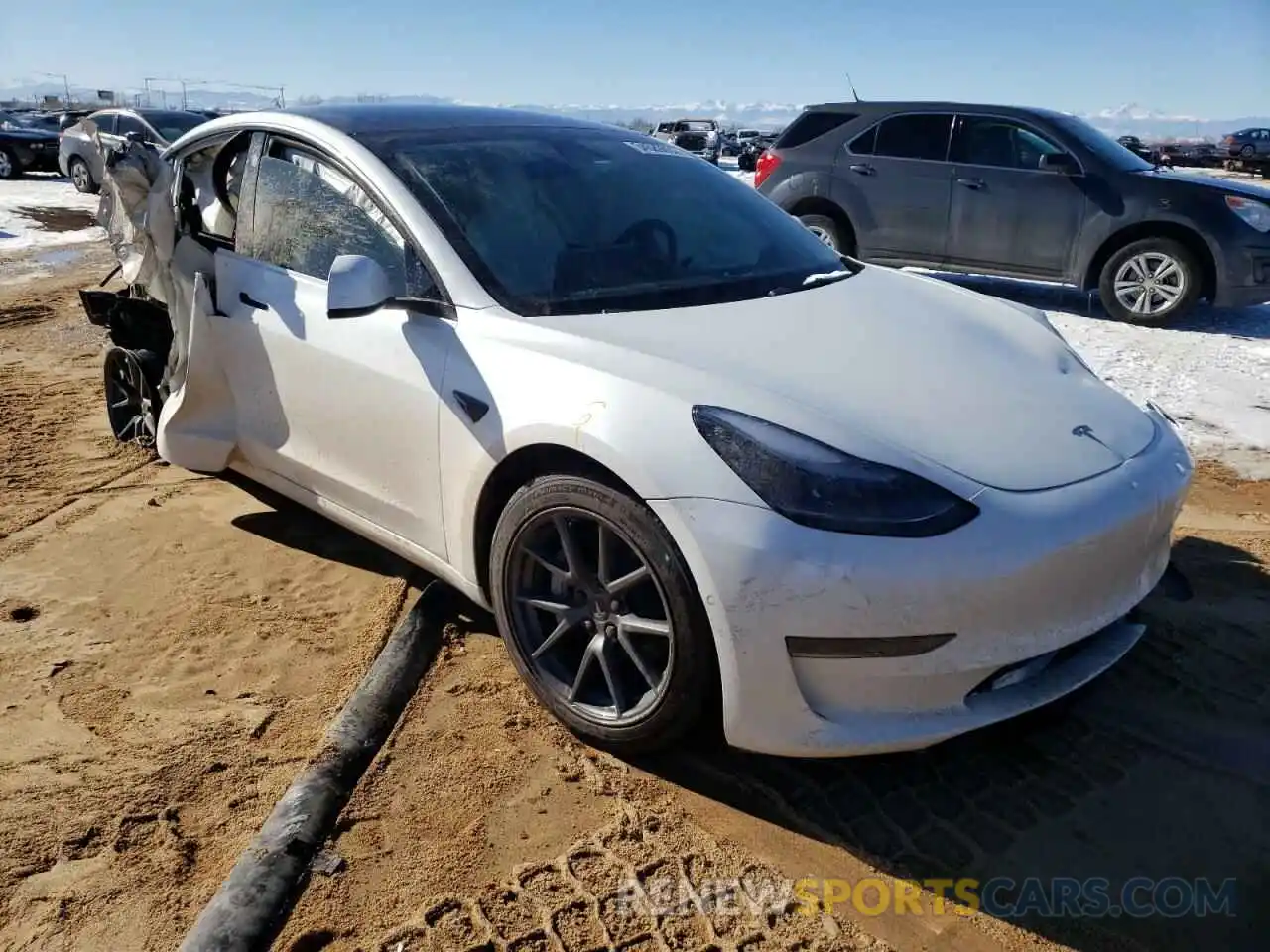 1 Photograph of a damaged car 5YJ3E1EA0NF103515 TESLA MODEL 3 2022