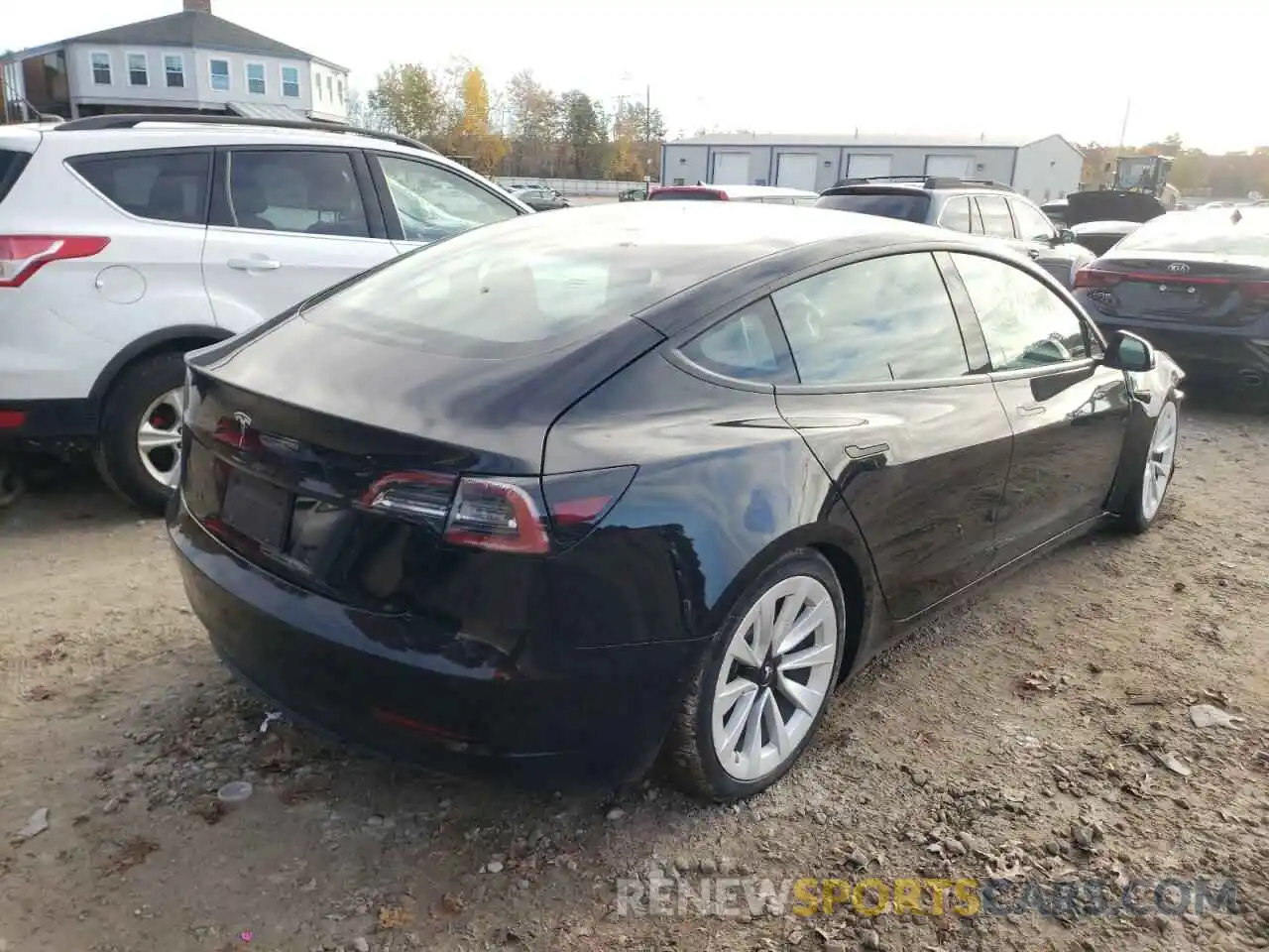 4 Photograph of a damaged car 5YJ3E1EA0NF187237 TESLA MODEL 3 2022