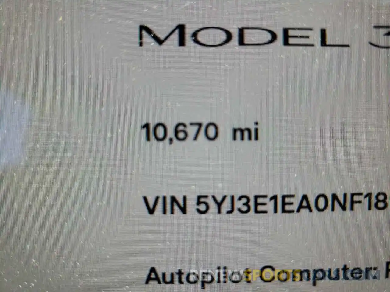 8 Фотография поврежденного автомобиля 5YJ3E1EA0NF189621 TESLA MODEL 3 2022