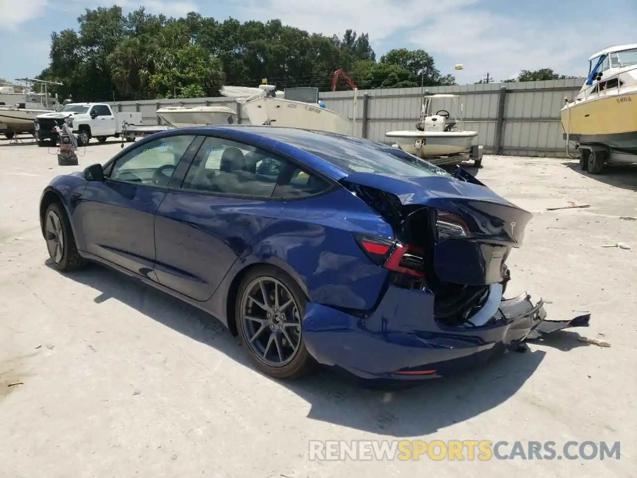 3 Photograph of a damaged car 5YJ3E1EA0NF189974 TESLA MODEL 3 2022