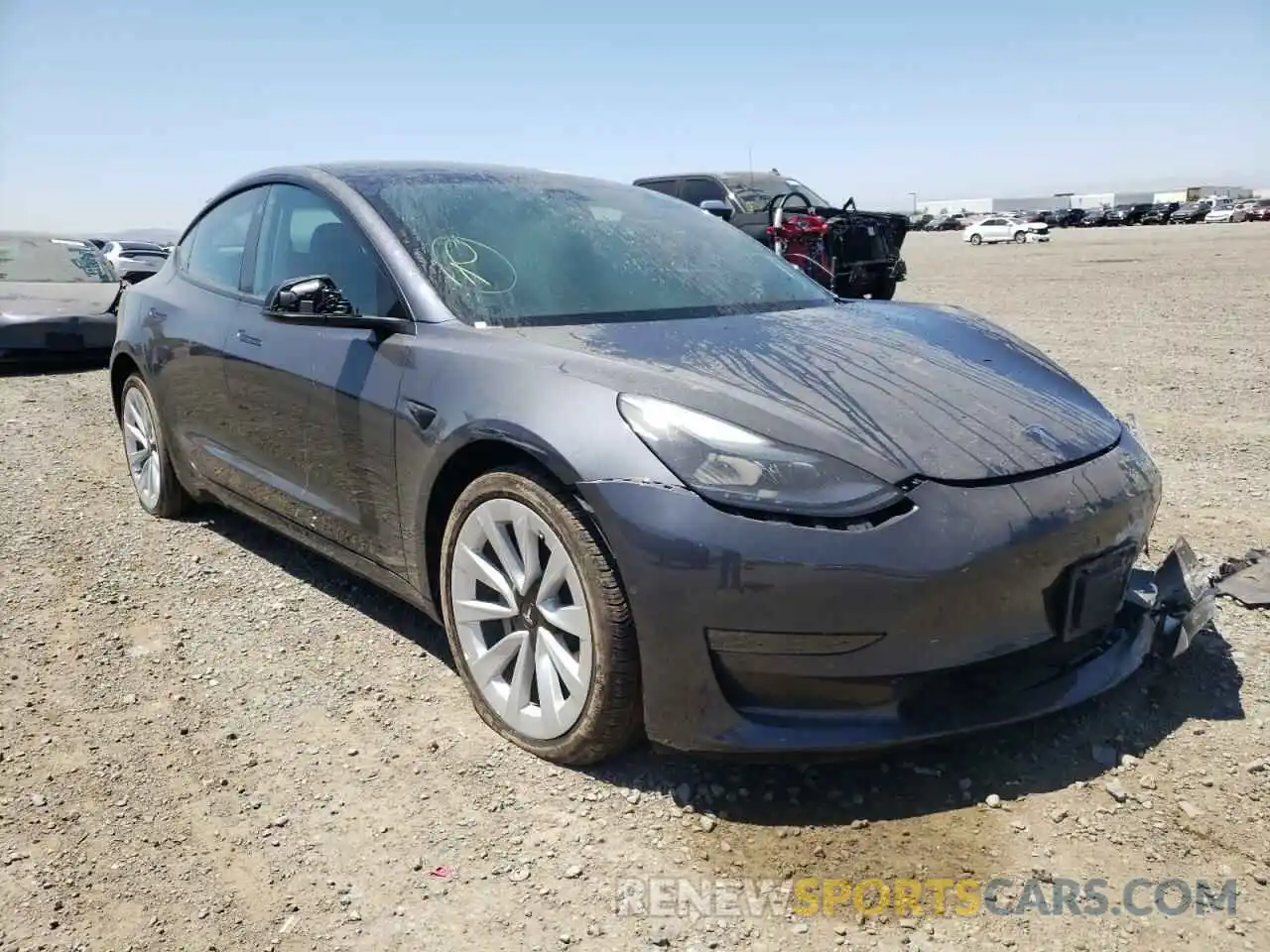 1 Photograph of a damaged car 5YJ3E1EA0NF192065 TESLA MODEL 3 2022