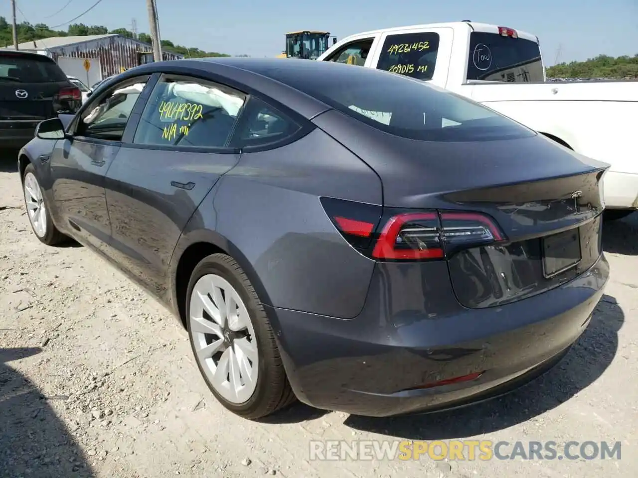 3 Photograph of a damaged car 5YJ3E1EA0NF192082 TESLA MODEL 3 2022