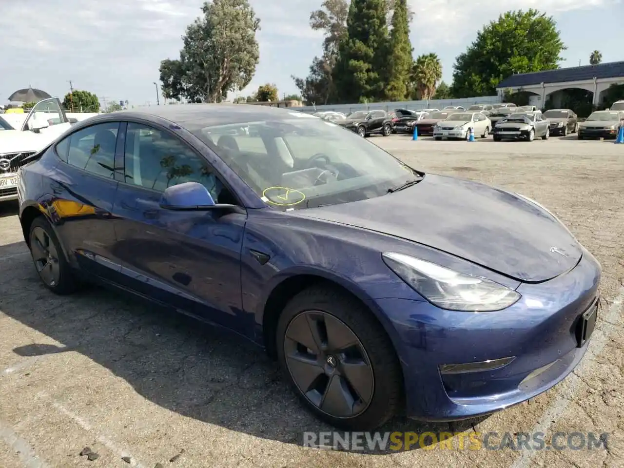 1 Photograph of a damaged car 5YJ3E1EA0NF285751 TESLA MODEL 3 2022