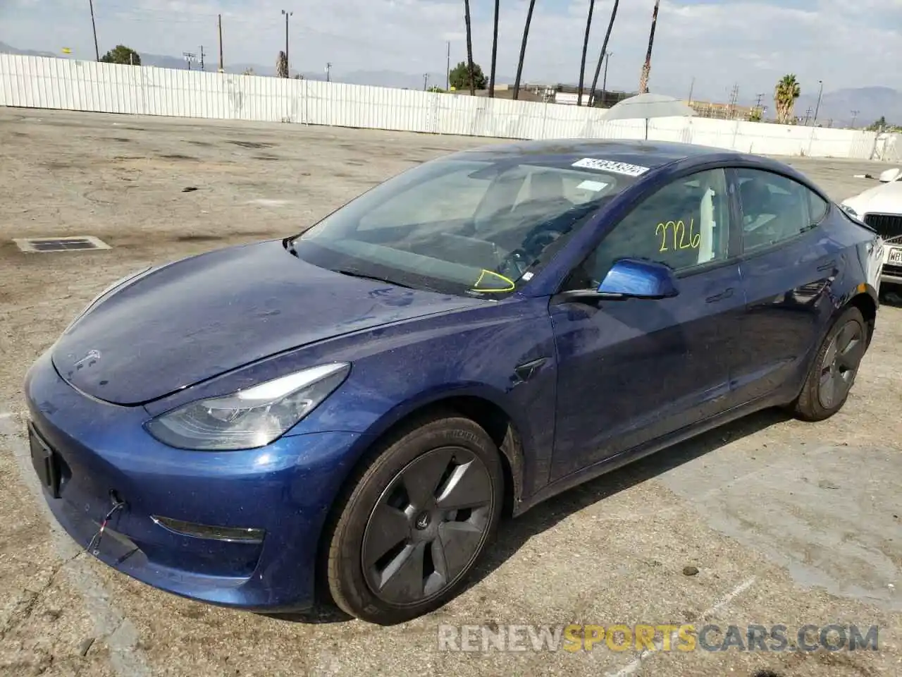 2 Photograph of a damaged car 5YJ3E1EA0NF285751 TESLA MODEL 3 2022