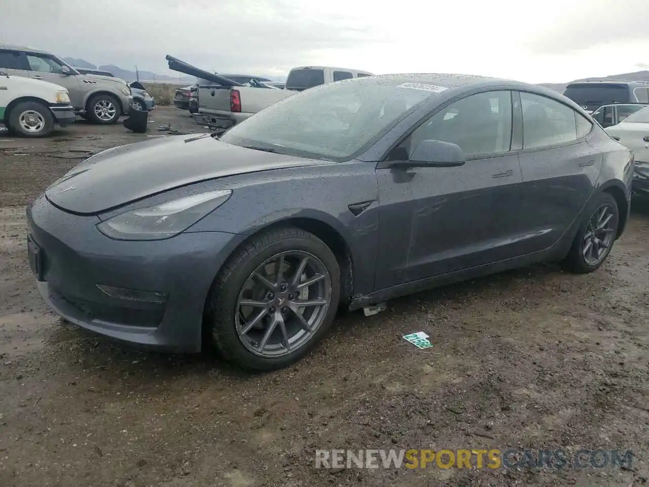 1 Photograph of a damaged car 5YJ3E1EA0NF317937 TESLA MODEL 3 2022